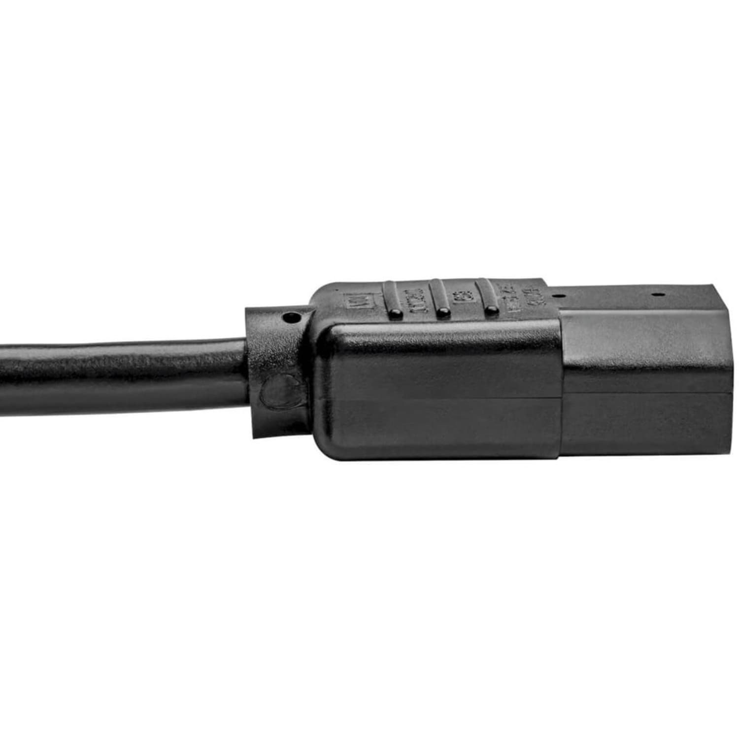 Eaton Tripp Lite Series Desktop Computer AC Power Cord, Right-Angle NEMA 5-15P to C13 - 10A, 125V, 18 AWG, 3 ft. (0.91 m), Black - Power cable - NEMA 5-15P right-angled to power IEC 60320 C13 - 125 V - 10 A - 3 ft - black - Image 6