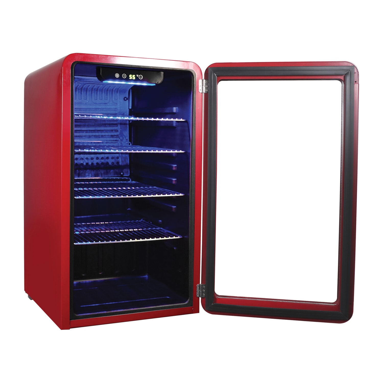 Magic Chef 3.4 Cu. Ft. Retro Beverage Cooler, 30-3/4inH x 17-1/2inW x 19-3/4inD, Red - Image 5