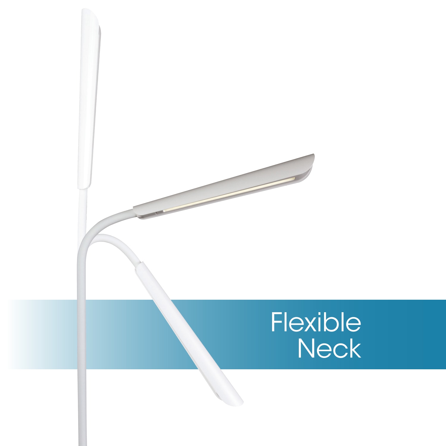 OttLite Power Up LED Desk Lamp With Wireless Charging, 20inH, White - Image 5