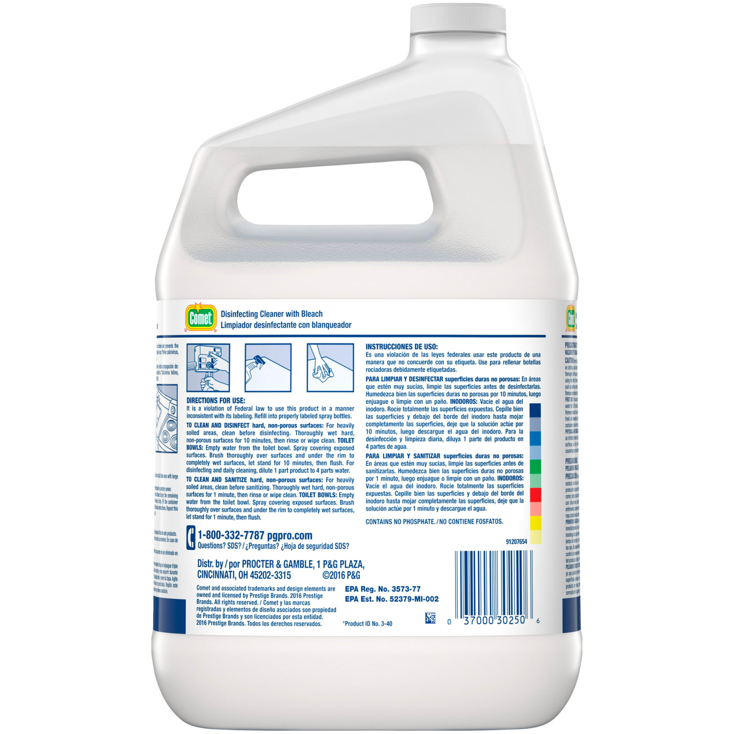 Comet Professional Disinfecting Cleaner With Bleach, 128 Oz Bottle - Image 4