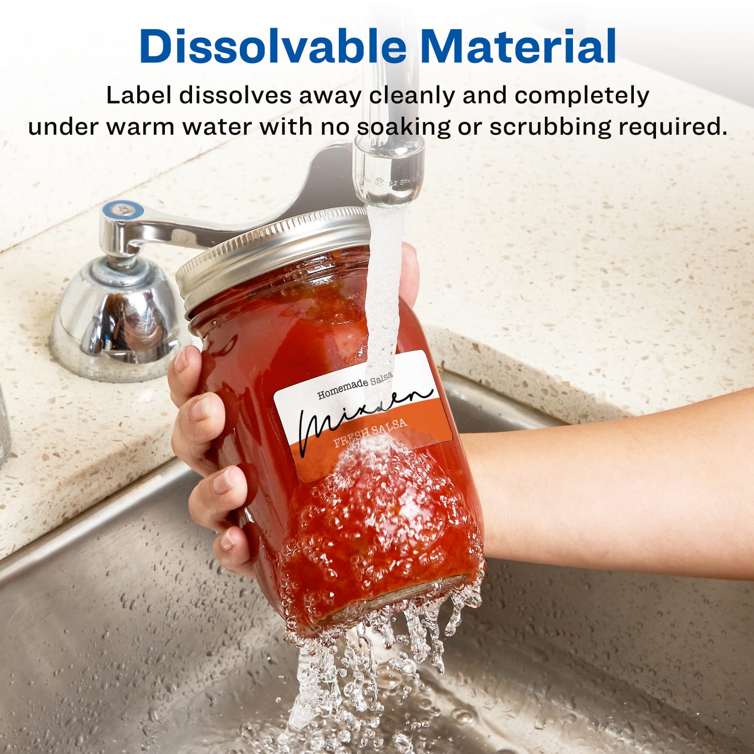 Avery Dissolvable Labels, 4224, Rectangle, 1 1/4in x 2 3/8in, White, Pack Of 90 - Image 3