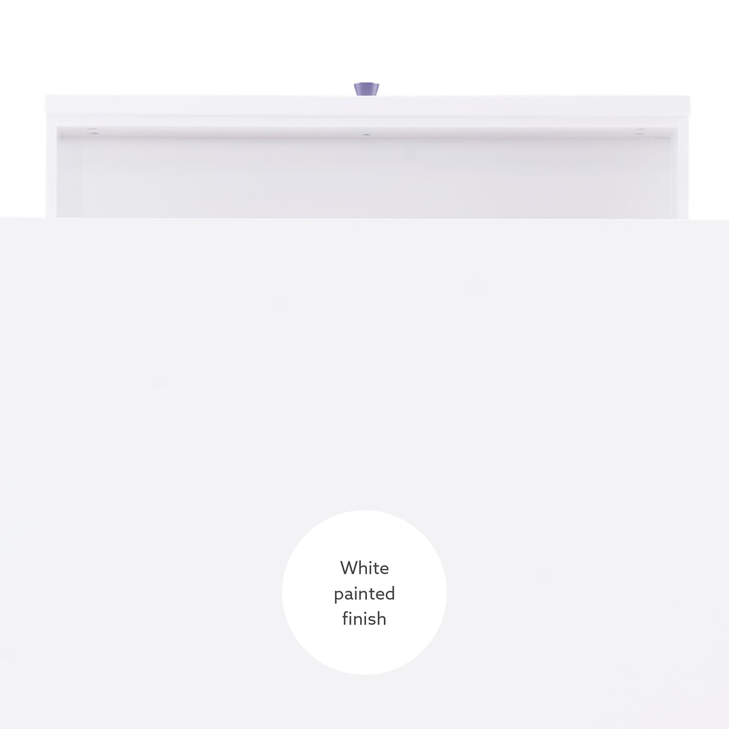 Linon Liberty 42inW Computer Desk With Drawer, White - Image 4
