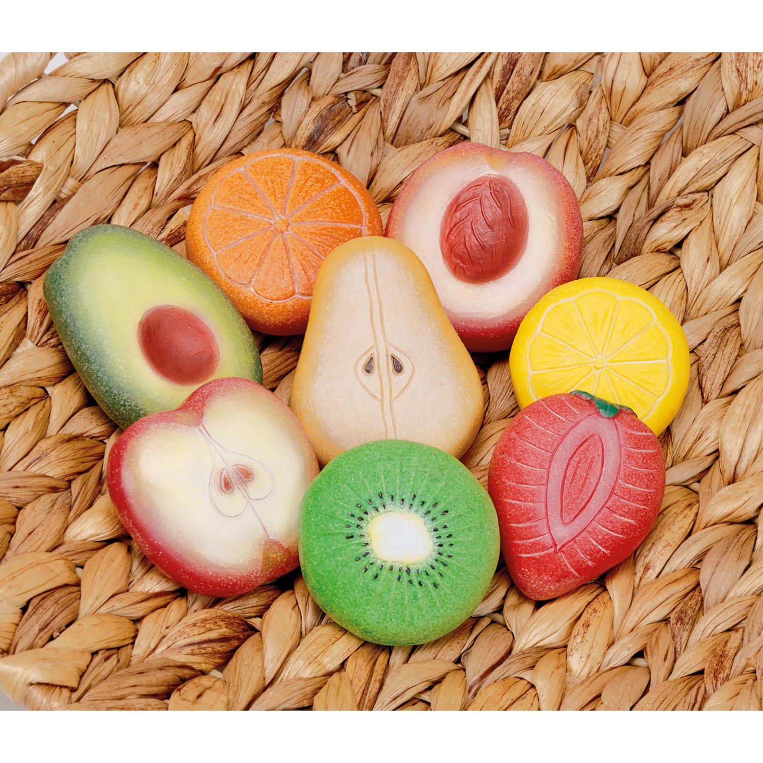 Yellow Door Sensory Stones, Fruit, Pack Of 8 Stones - Image 4