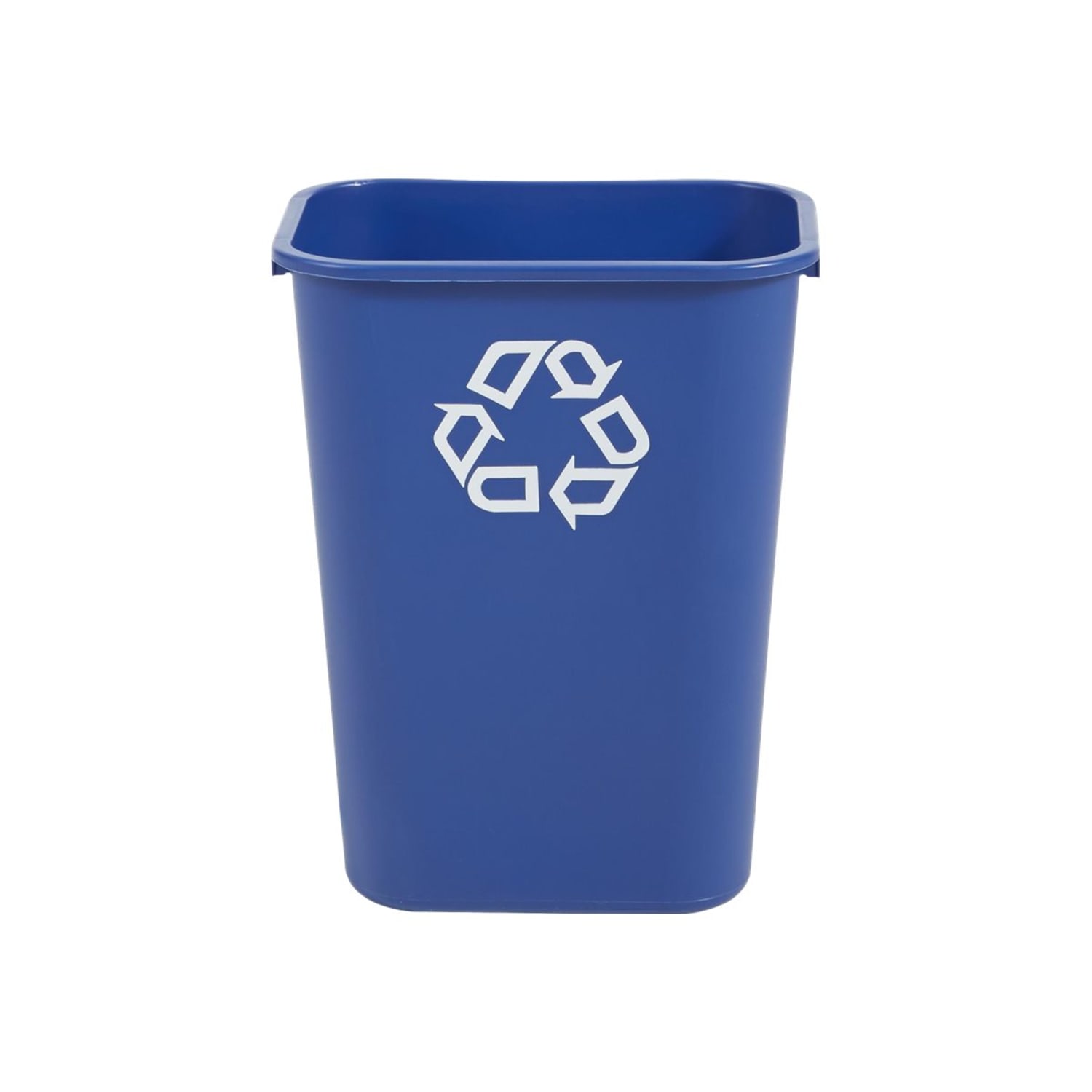 Rubbermaid Commercial Slim Jim Rectangular Plastic Recycling Container, 10.3 Gallons, Blue - Image 3