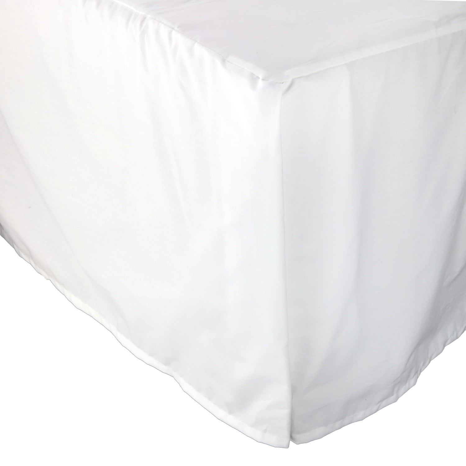 1888 Mills Suite Touch Full XL Pleated Bed Skirts, 54in x 80in x 16in, White, Pack Of 72 Skirts - Image 4