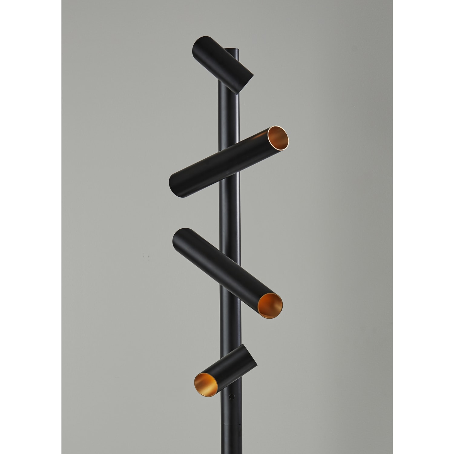 Adesso Tyler 4-Light LED Floor Lamp, 72inH, Black - Image 5