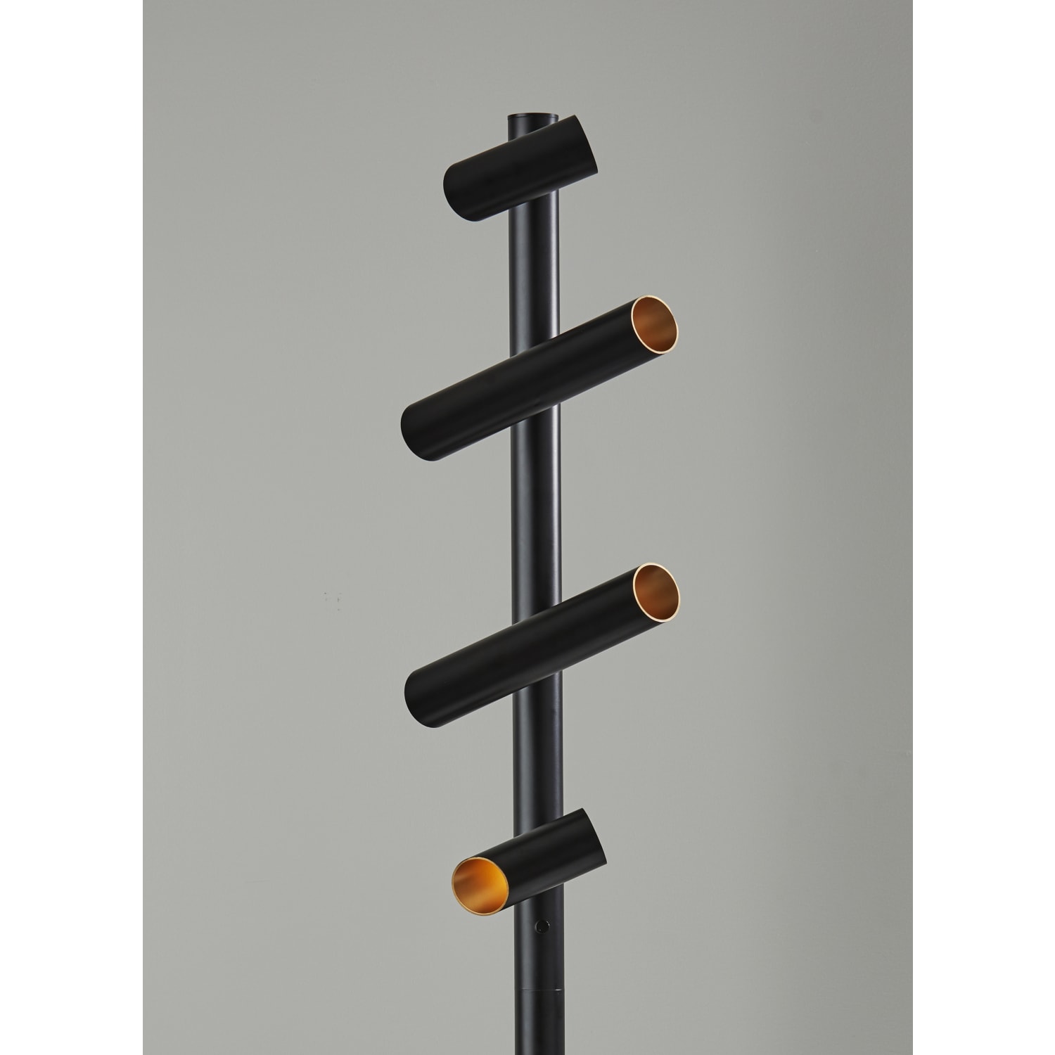 Adesso Tyler 4-Light LED Floor Lamp, 72inH, Black - Image 6