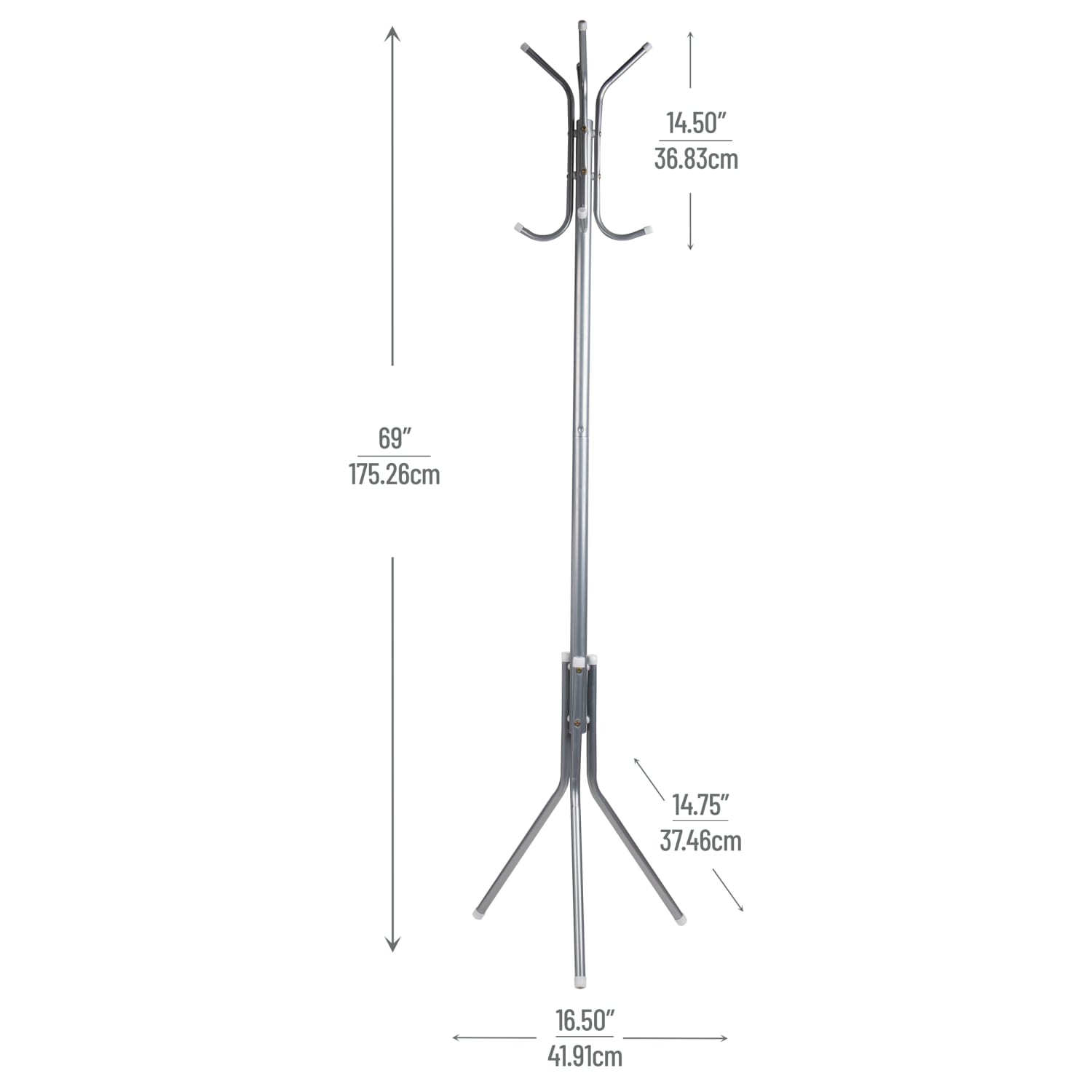 Mind Reader Freestanding Coat Stands, 69inH x 16-1/2inW x 14-3/4inL, Black, Set Of 2 Stands - Image 4