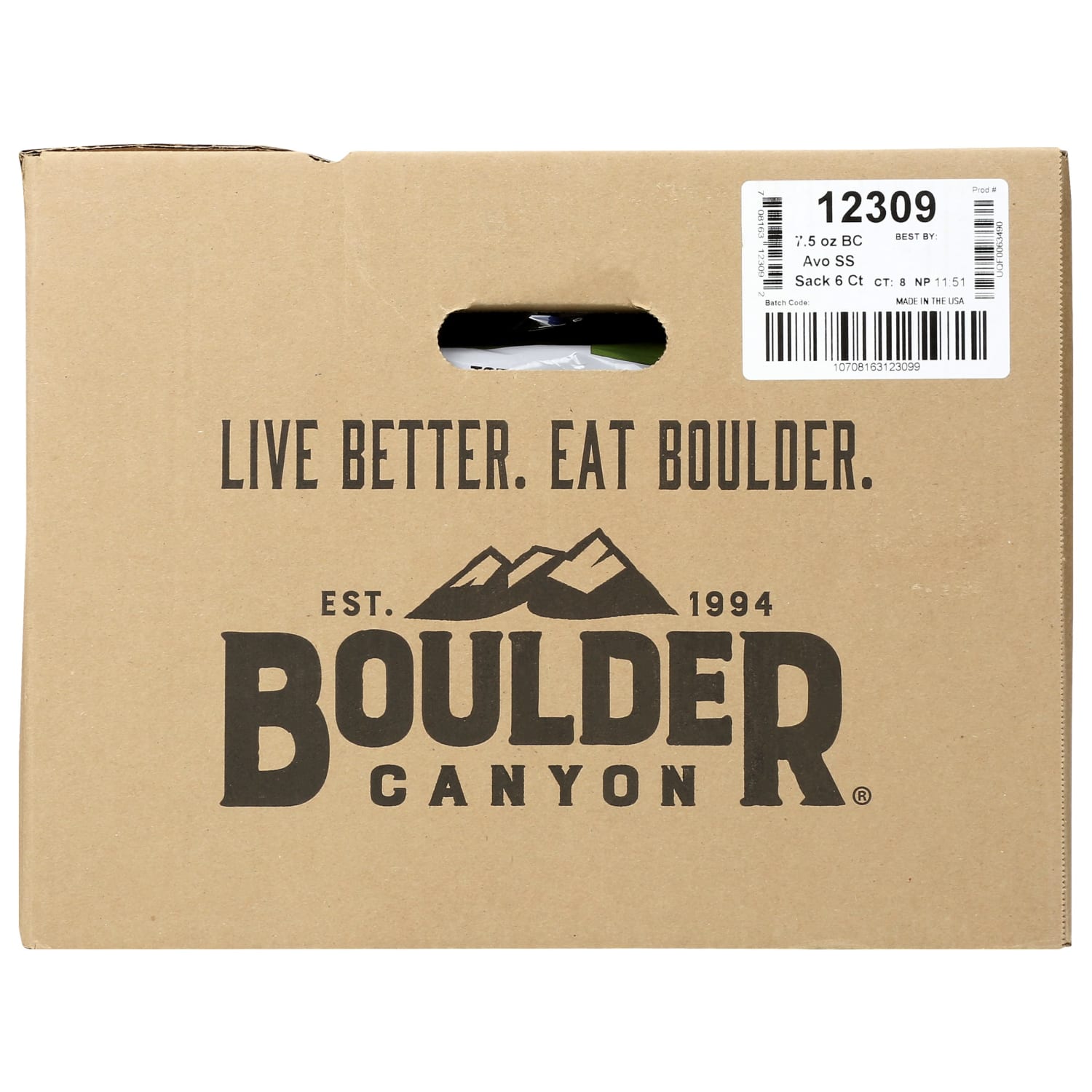 Boulder Canyon Kettle Style Potato Chips, Classic Sea Salt, 1.25 Oz, Total Qty 48