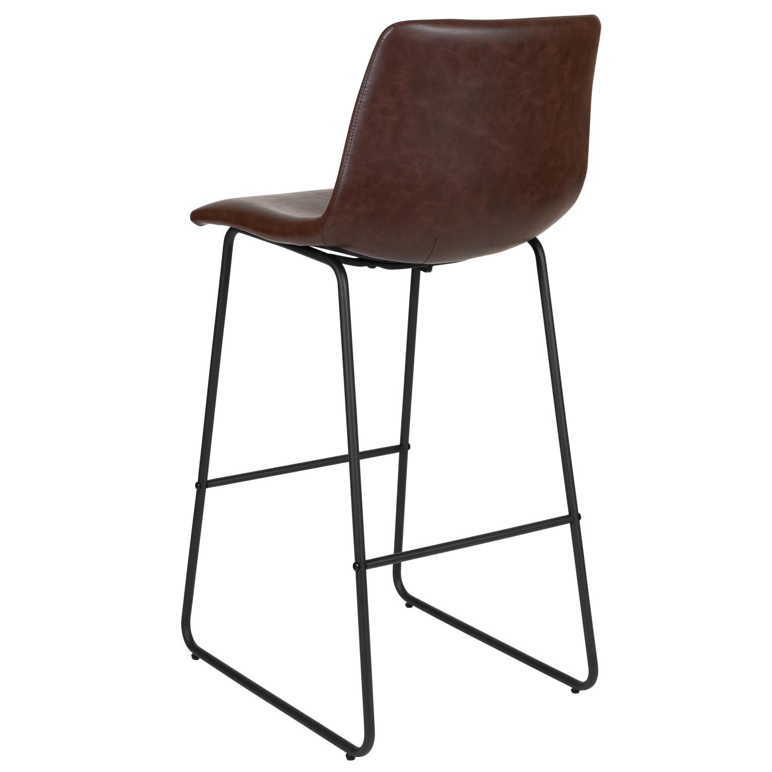 Flash Furniture LeatherSoft Faux Leather 30in Bar Stools Set Of 2 Bar Stools Dark BrownBlack PopularChairscom Flash Furniture LeatherSoft Faux Leather 30in Bar Stools Set Of 2 Bar Stools Dark BrownBlack PopularChairscom