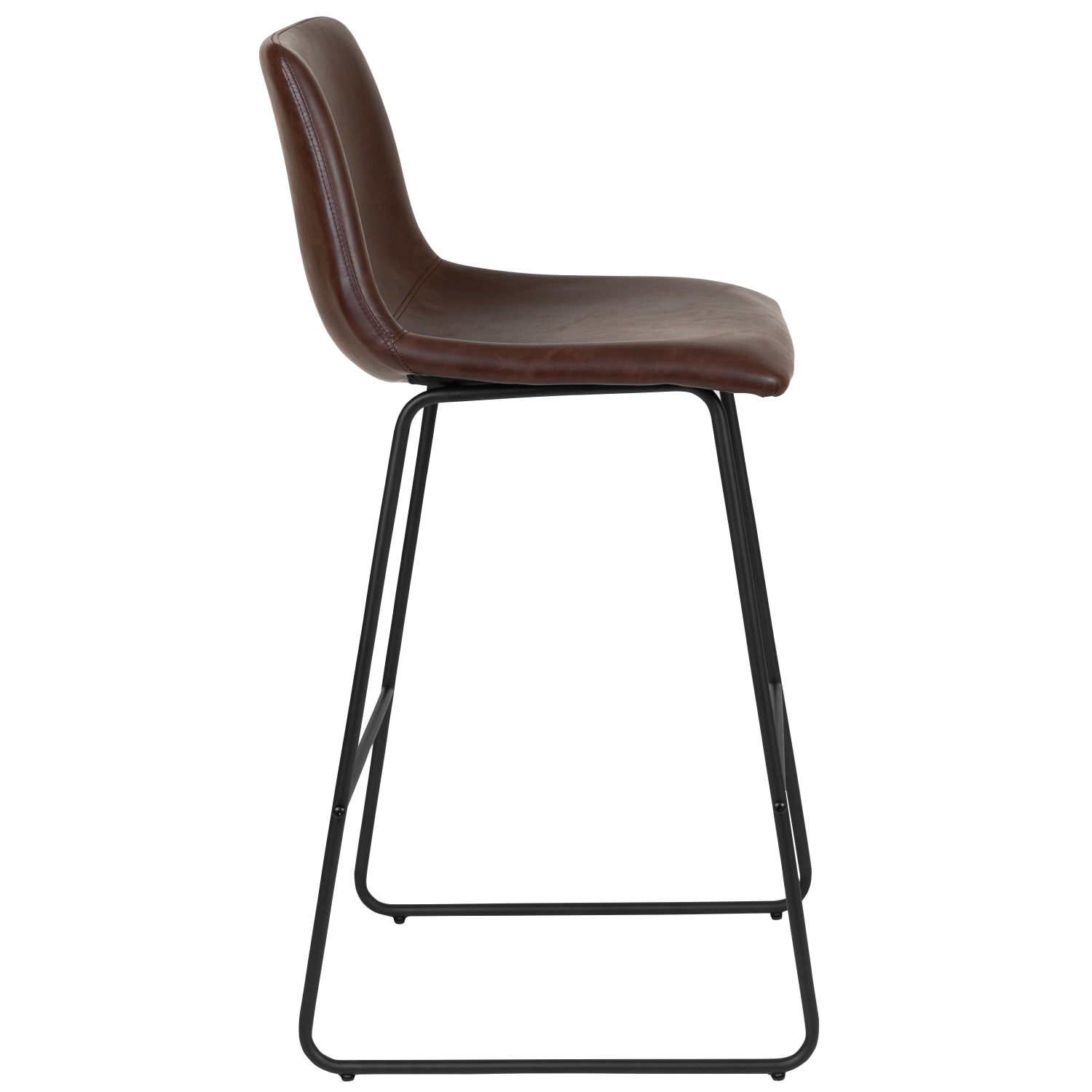 Flash Furniture LeatherSoft Faux Leather 30in Bar Stools Set Of 2 Bar Stools Dark BrownBlack PopularChairscom Flash Furniture LeatherSoft Faux Leather 30in Bar Stools Set Of 2 Bar Stools Dark BrownBlack PopularChairscom