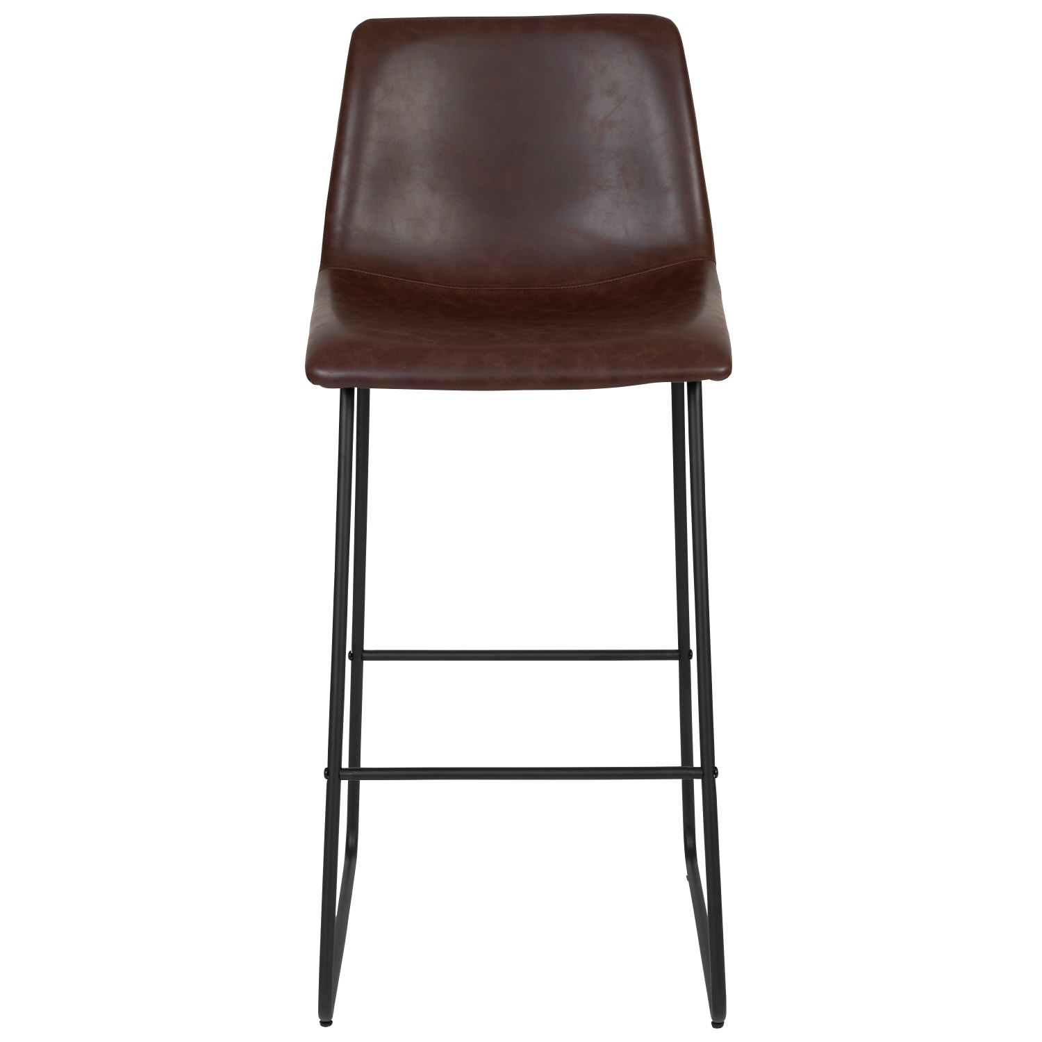 Flash Furniture LeatherSoft Faux Leather 30in Bar Stools Set Of 2 Bar Stools Dark BrownBlack PopularChairscom Flash Furniture LeatherSoft Faux Leather 30in Bar Stools Set Of 2 Bar Stools Dark BrownBlack PopularChairscom