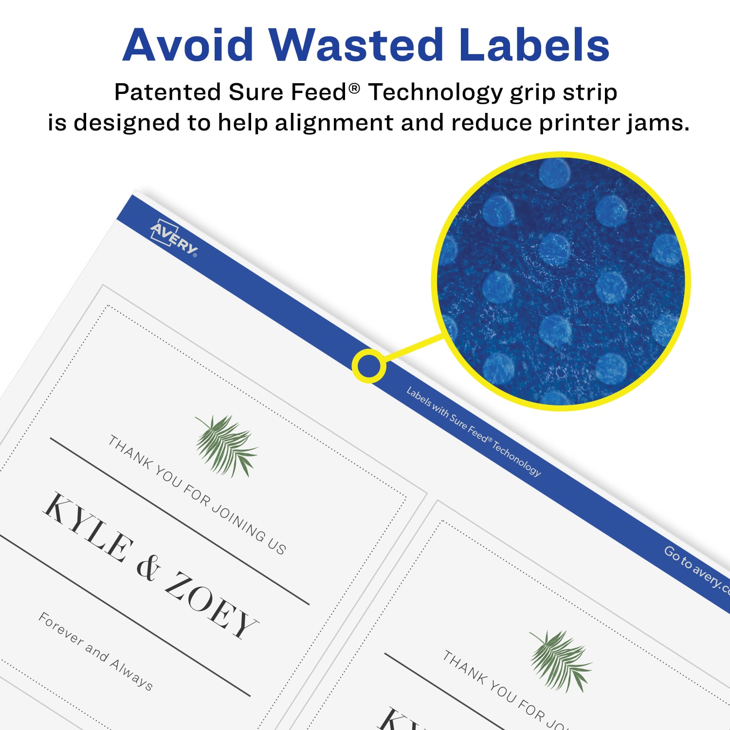 Avery Glossy Permanent Labels With Sure Feed, 94100-CGF100, Square, 4in x 4in, Clear, Pack Of 400 - Image 5