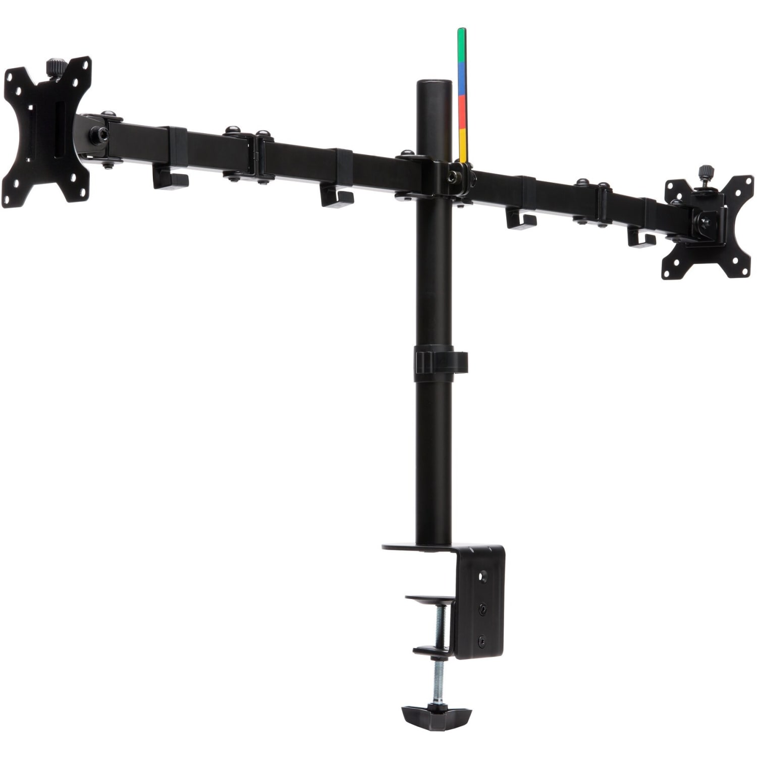 Kensington SmartFit Desk Mount for Monitor - Black - 2 Display(s) Supported - 32in Screen Support - 35.27 lb Load Capacity - 75 x 75, 100 x 100 - Steel, Aluminum, Metal, Acrylonitrile Butadiene Styrene (ABS), Nylon, Fiberglass - Image 4