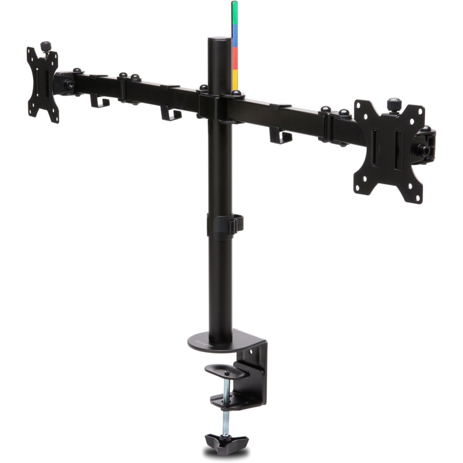 Kensington SmartFit Desk Mount for Monitor - Black - 2 Display(s) Supported - 32in Screen Support - 35.27 lb Load Capacity - 75 x 75, 100 x 100 - Steel, Aluminum, Metal, Acrylonitrile Butadiene Styrene (ABS), Nylon, Fiberglass - Image 5