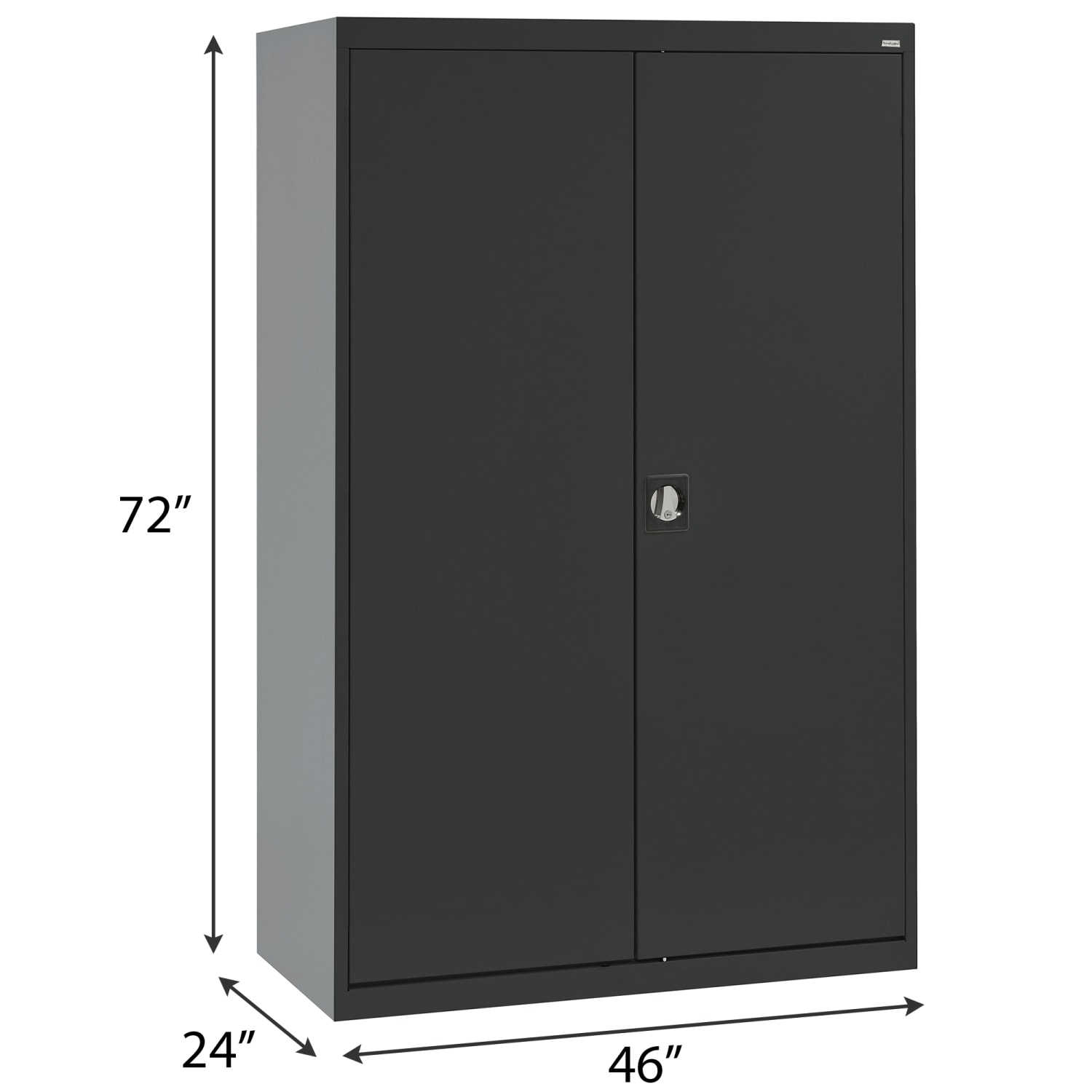 Sandusky Elite Series 46inW Heavy-Duty Assembled Combination Storage Cabinet, Black - Image 4