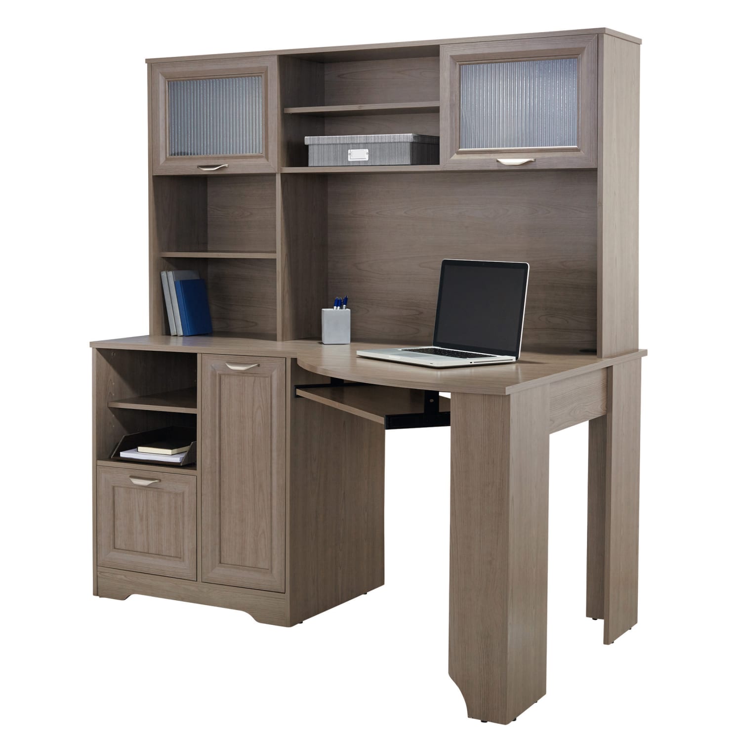 Realspace Magellan 60inW Corner Computer Desk, Gray - Image 3