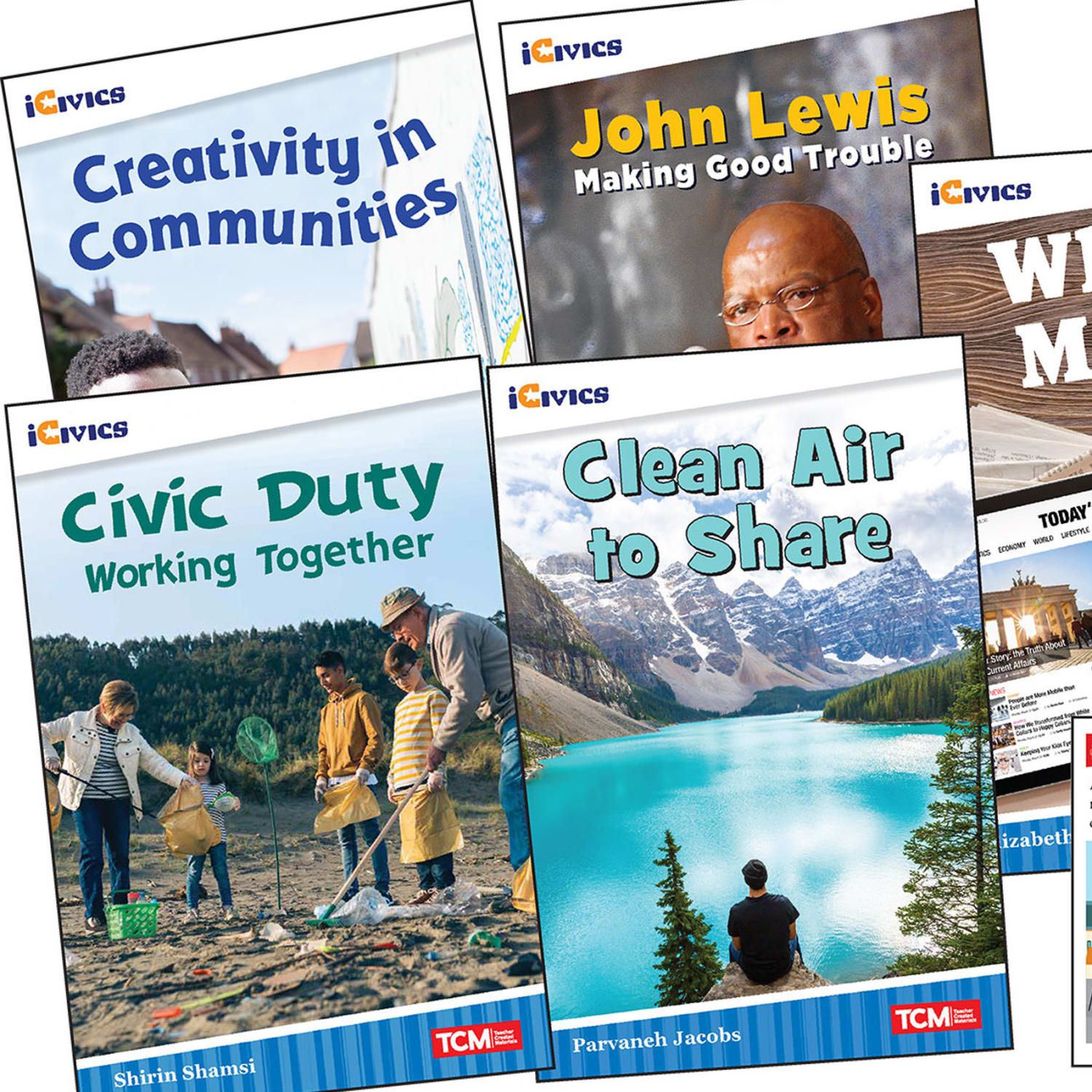 Teacher Created Materials iCivics: Community & Social Awareness 5-Book Set & Game Cards, Grade 3 - Image 3