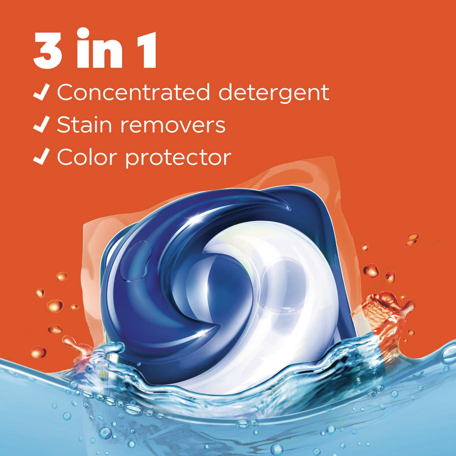 Tide PODS Laundry Detergent, Clean Breeze, 36 oz Tub, 42 Pacs/Tub, 4 Tubs/Carton - Image 3