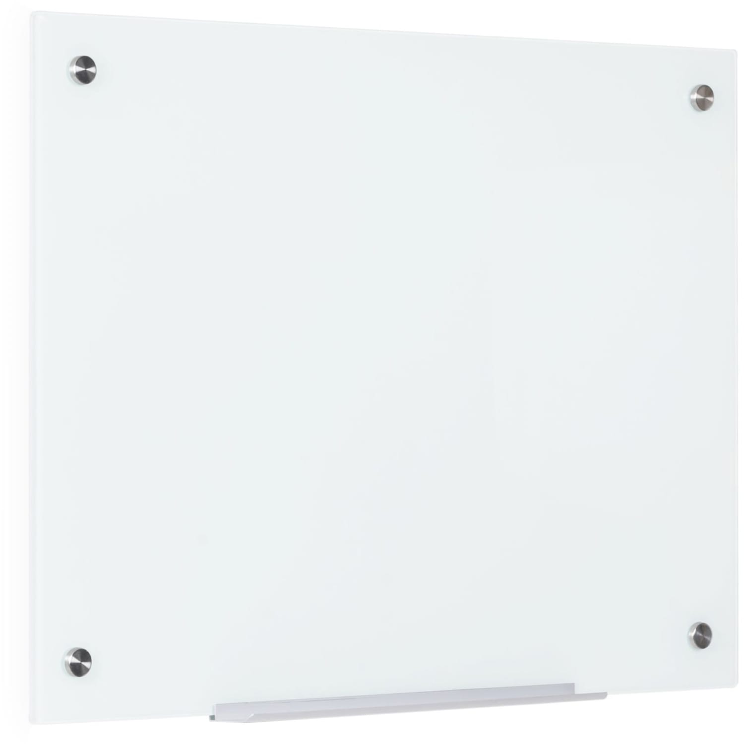 Bi-silque Magnetic Glass Dry Erase Board - 36in (3 ft) Width x 48in (4 ft) Height - White Glass Surface - Rectangle - Horizontal/Vertical - 1 Each - Image 4