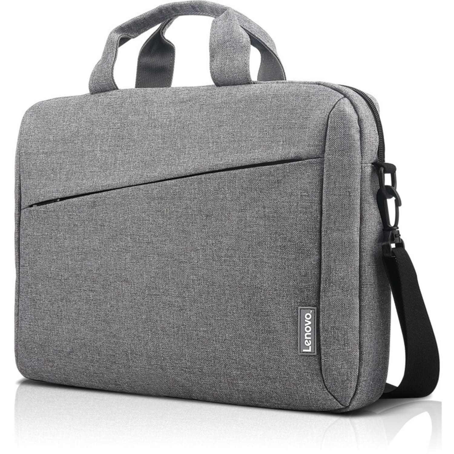 Lenovo T210 Carrying Case for 15.6in Notebook, Book - Gray - Water Resistant - Polyester Body - Handle, Luggage Strap - 15.7in x 11.8inx 2.2in Depth