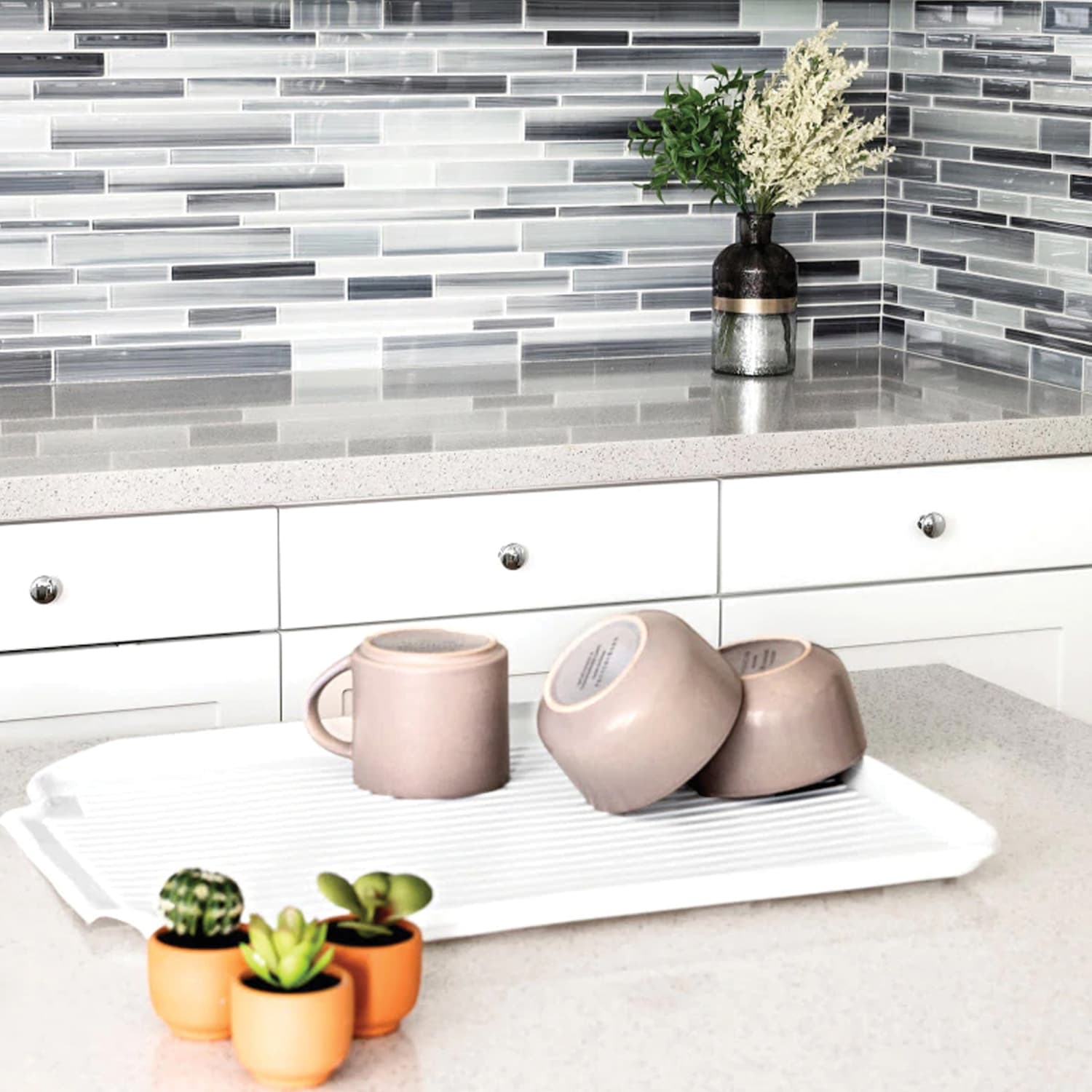 Better Houseware Dish Drain Board, 1-1/4inH x 15-1/2inW x 19-1/2inD, White - Image 5