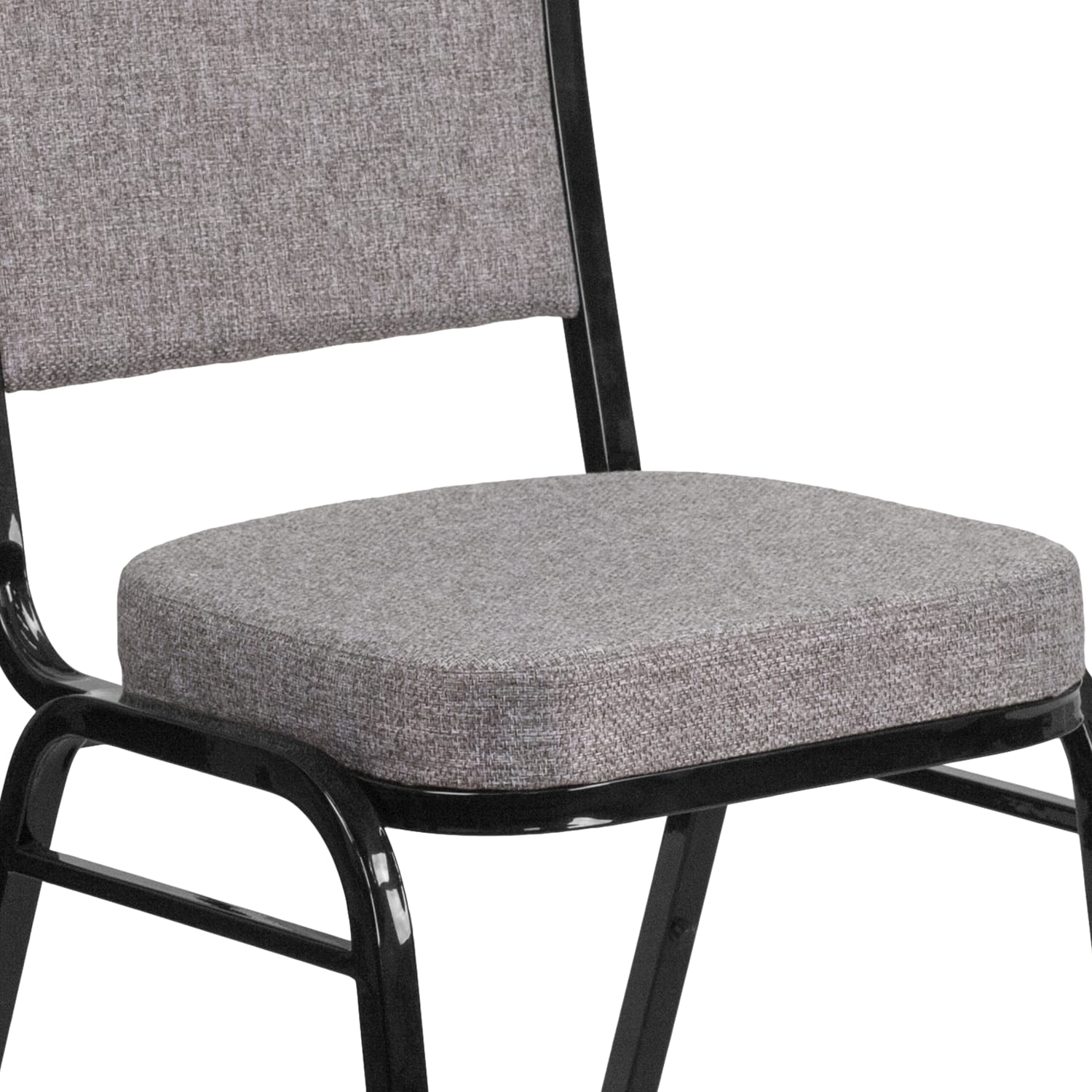 Flash Furniture HERCULES Series Crown Back Stacking Banquet Chair GrayBlack PopularChairscom Flash Furniture HERCULES Series Crown Back Stacking Banquet Chair GrayBlack PopularChairscom