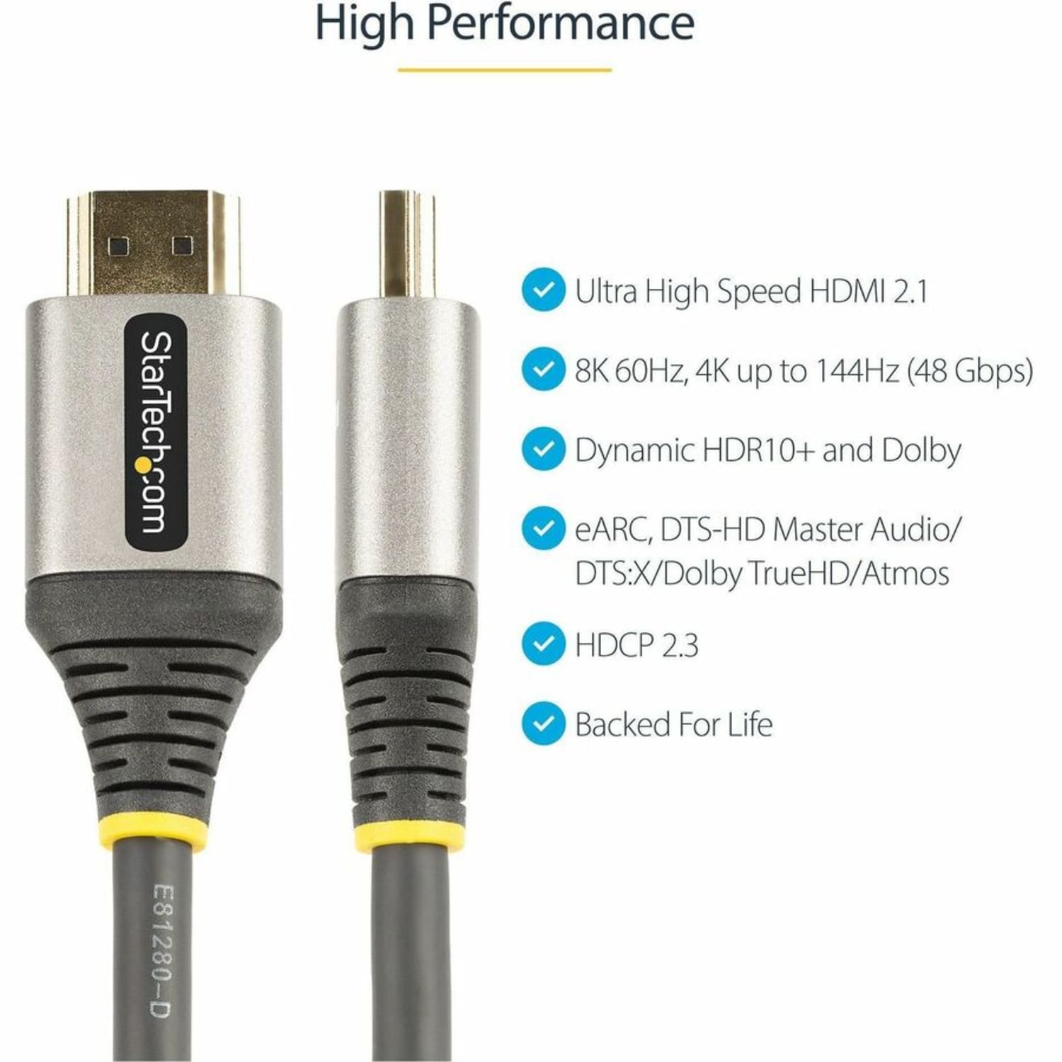 StarTech.com HDMI 2.1 Cable, 12ft - Image 3