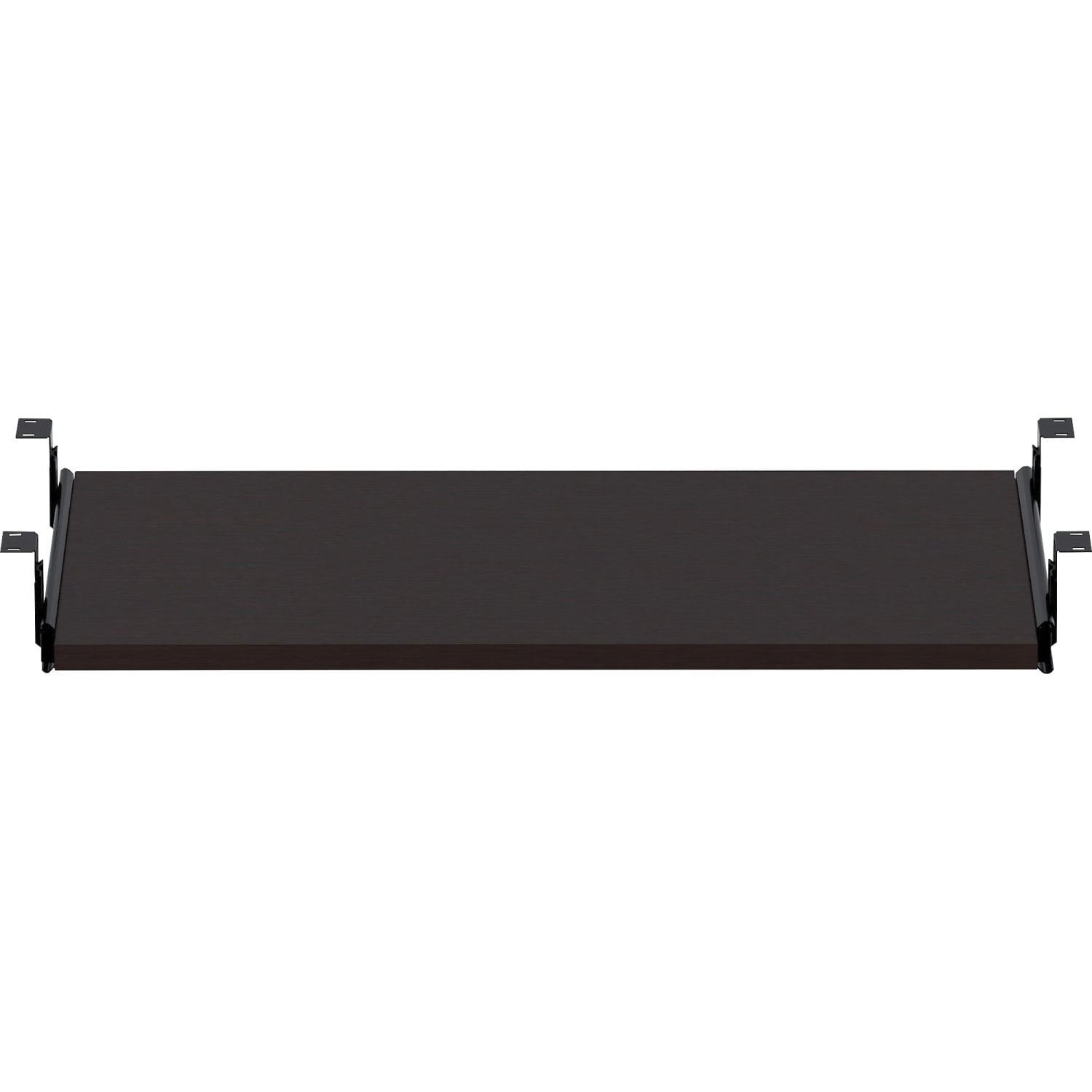 Lorell Essential Series Keyboard Tray, 13/16inH x 26inW x 15-3/4inD, Espresso - Image 3