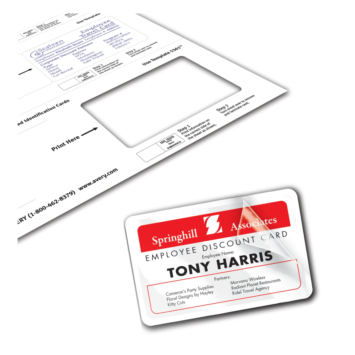 Avery Laminated I.D. Cards, Box Of 30 - Image 6