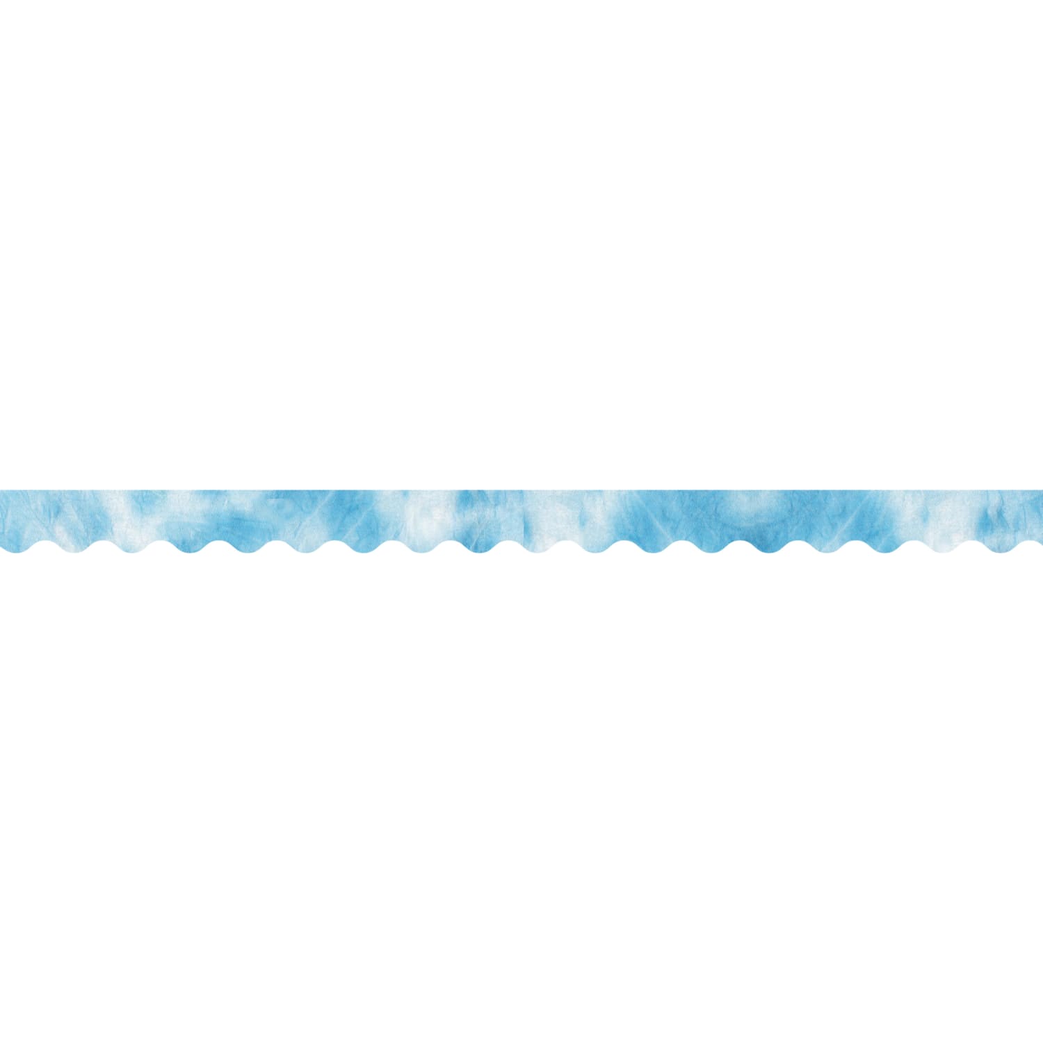 Barker Creek Double-Sided Scalloped-Edge Border Strips, Blue Tie-Dye/Ombre, 2-1/4in x 36in, Set Of 26 Strips - Image 5