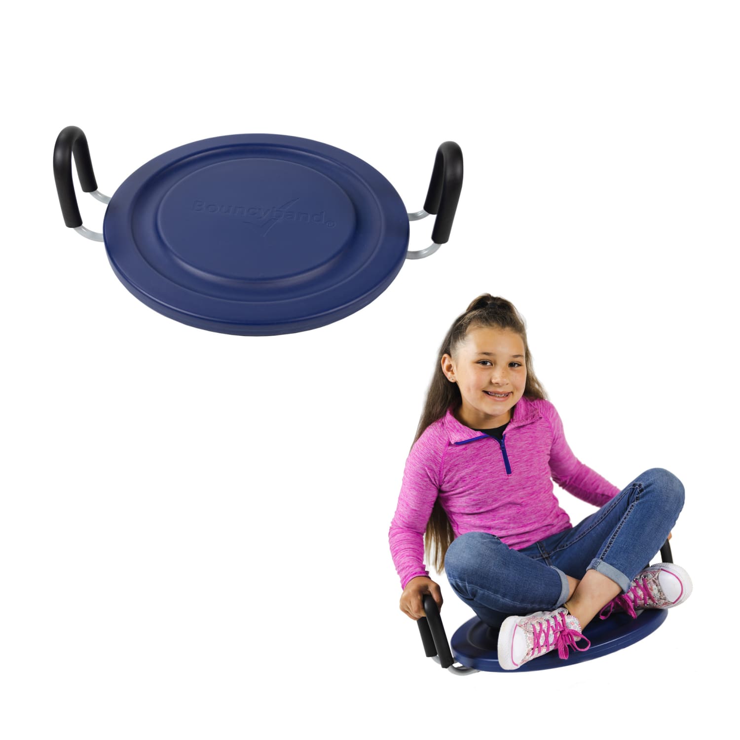 Bouncyband Wiggle Wobble Rock & Twist, 8inH x 22inW x 18inD, Blue/Black - Image 3