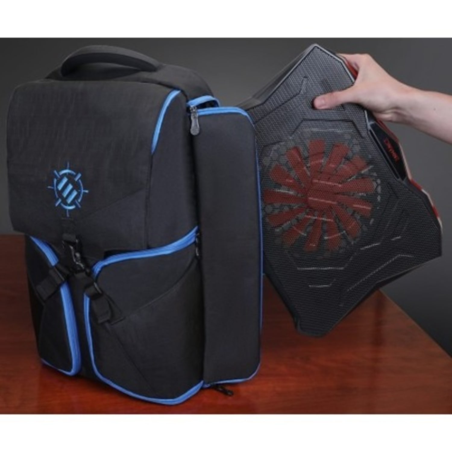 Enhance Cryogen 5 Laptop Cooling Pad (Red) - Upto 17in Screen Size Notebook Support - 1 Fan(s) - 800 rpm - 471.3 gal/min - Metal Mesh - Image 6