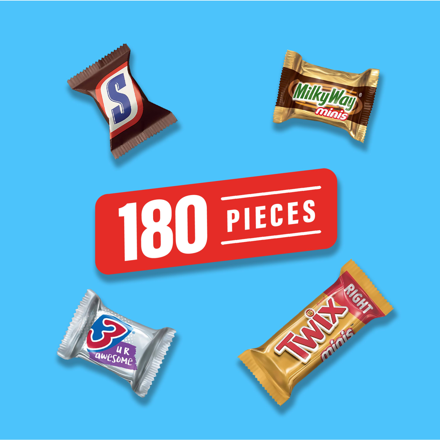 Mars Minis Variety Pack, 49.44 Oz, Pack Of 180 Pieces - Image 4