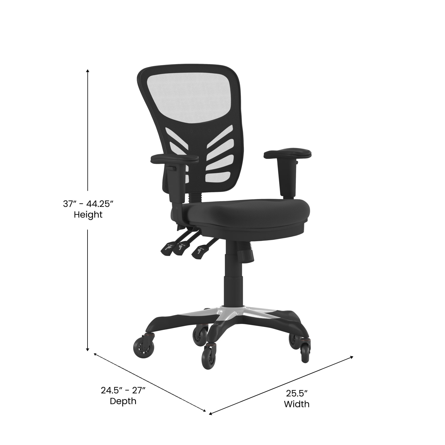 Flash Furniture Nicholas Ergonomic Mesh MidBack Multifunction Executive Swivel Office Chair Black PopularChairscom Flash Furniture Nicholas Ergonomic Mesh Mid Back Multifunction Executive Swivel Office Chair Black PopularChairscom