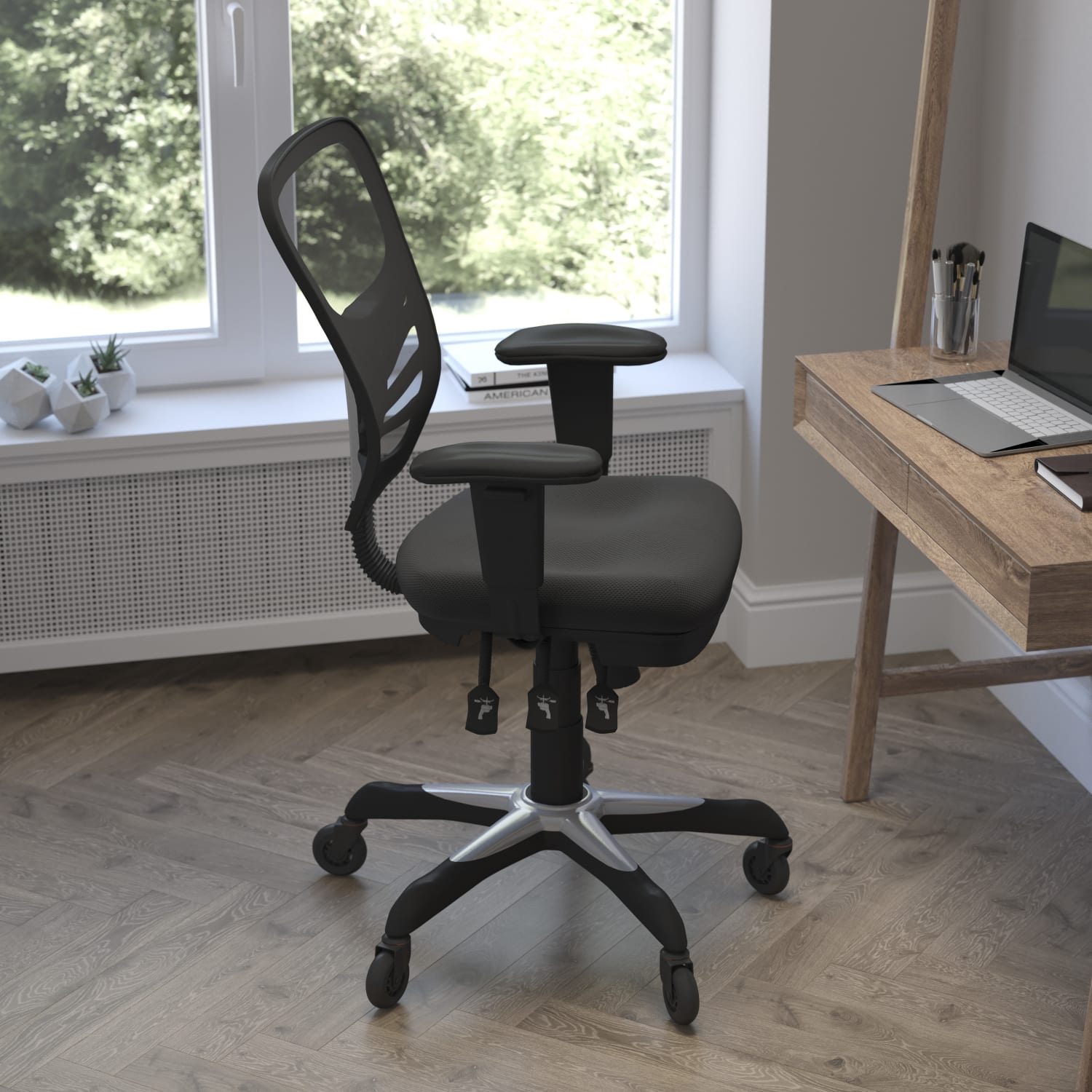 Flash Furniture Nicholas Ergonomic Mesh MidBack Multifunction Executive Swivel Office Chair Black PopularChairscom Flash Furniture Nicholas Ergonomic Mesh Mid Back Multifunction Executive Swivel Office Chair Black PopularChairscom