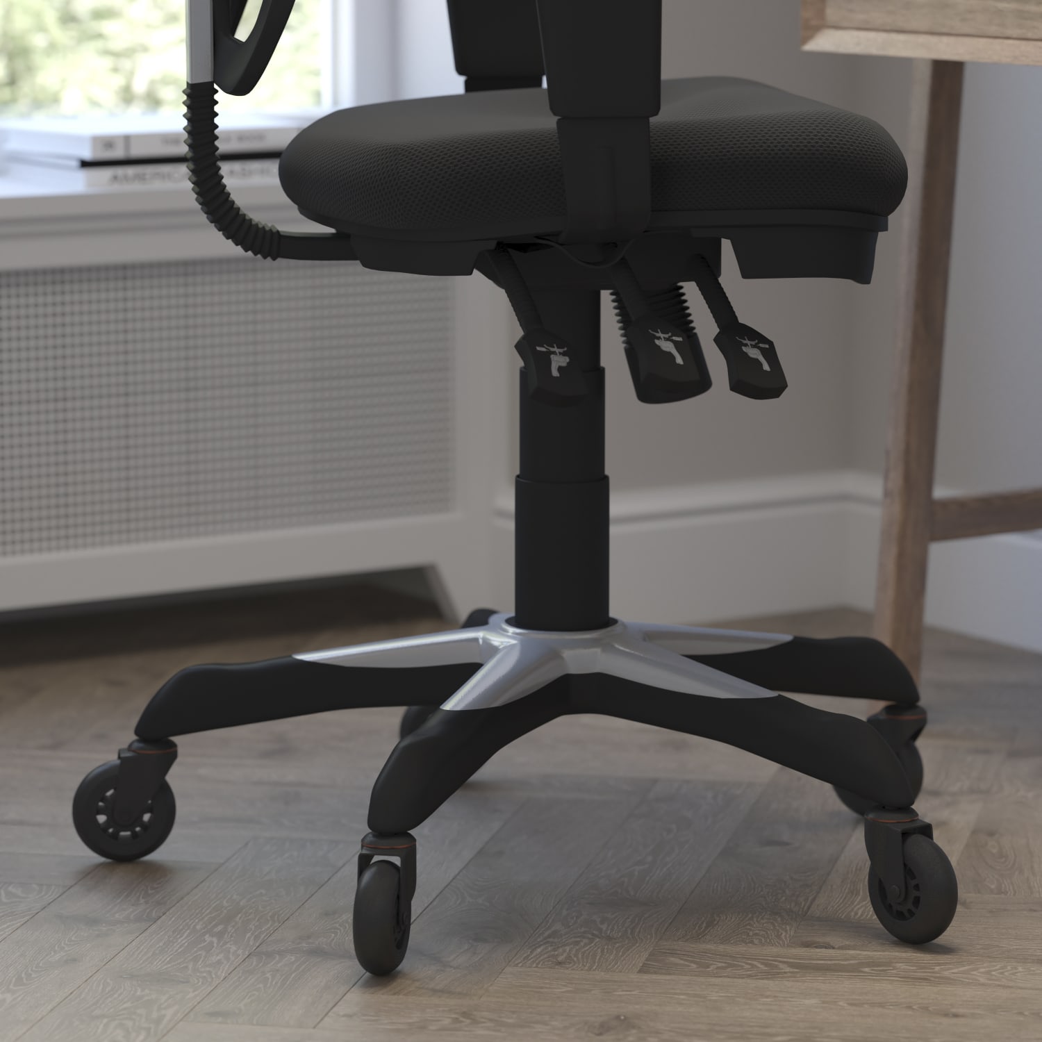Flash Furniture Nicholas Ergonomic Mesh MidBack Multifunction Executive Swivel Office Chair Black PopularChairscom Flash Furniture Nicholas Ergonomic Mesh Mid Back Multifunction Executive Swivel Office Chair Black PopularChairscom
