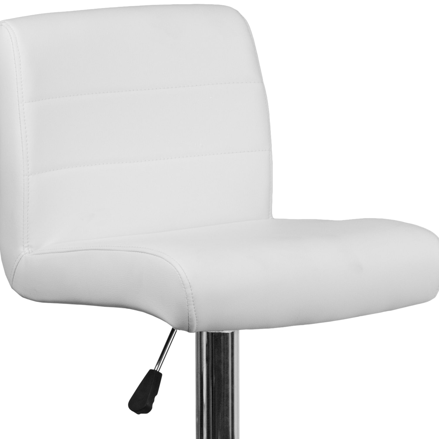 Flash Furniture Contemporary Vinyl Adjustable Height Barstool with Rolled Seat and Chrome Base White PopularChairscom Flash Furniture Contemporary Vinyl Adjustable Height Barstool with Rolled Seat and Chrome Base White PopularChairscom