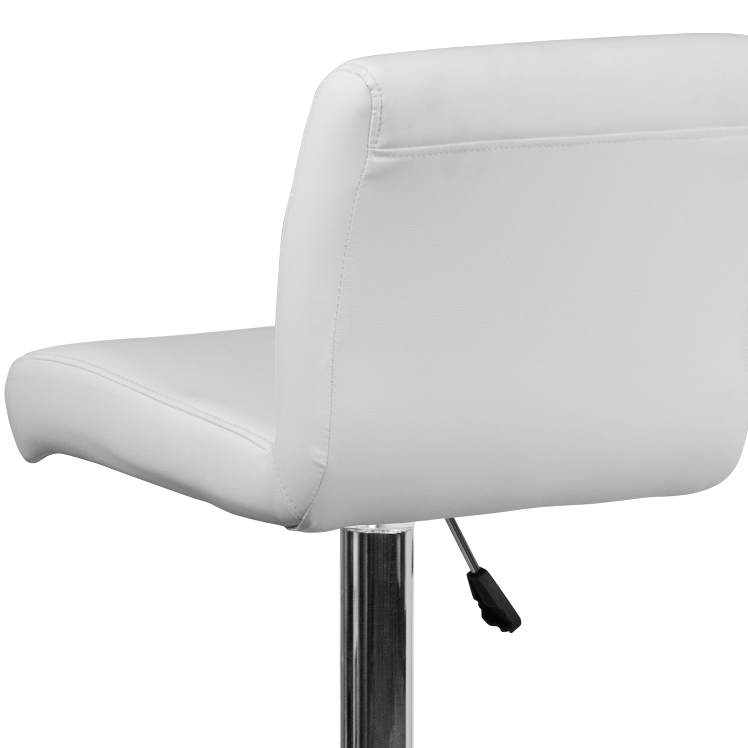 Flash Furniture Contemporary Vinyl Adjustable Height Barstool with Rolled Seat and Chrome Base White PopularChairscom Flash Furniture Contemporary Vinyl Adjustable Height Barstool with Rolled Seat and Chrome Base White PopularChairscom