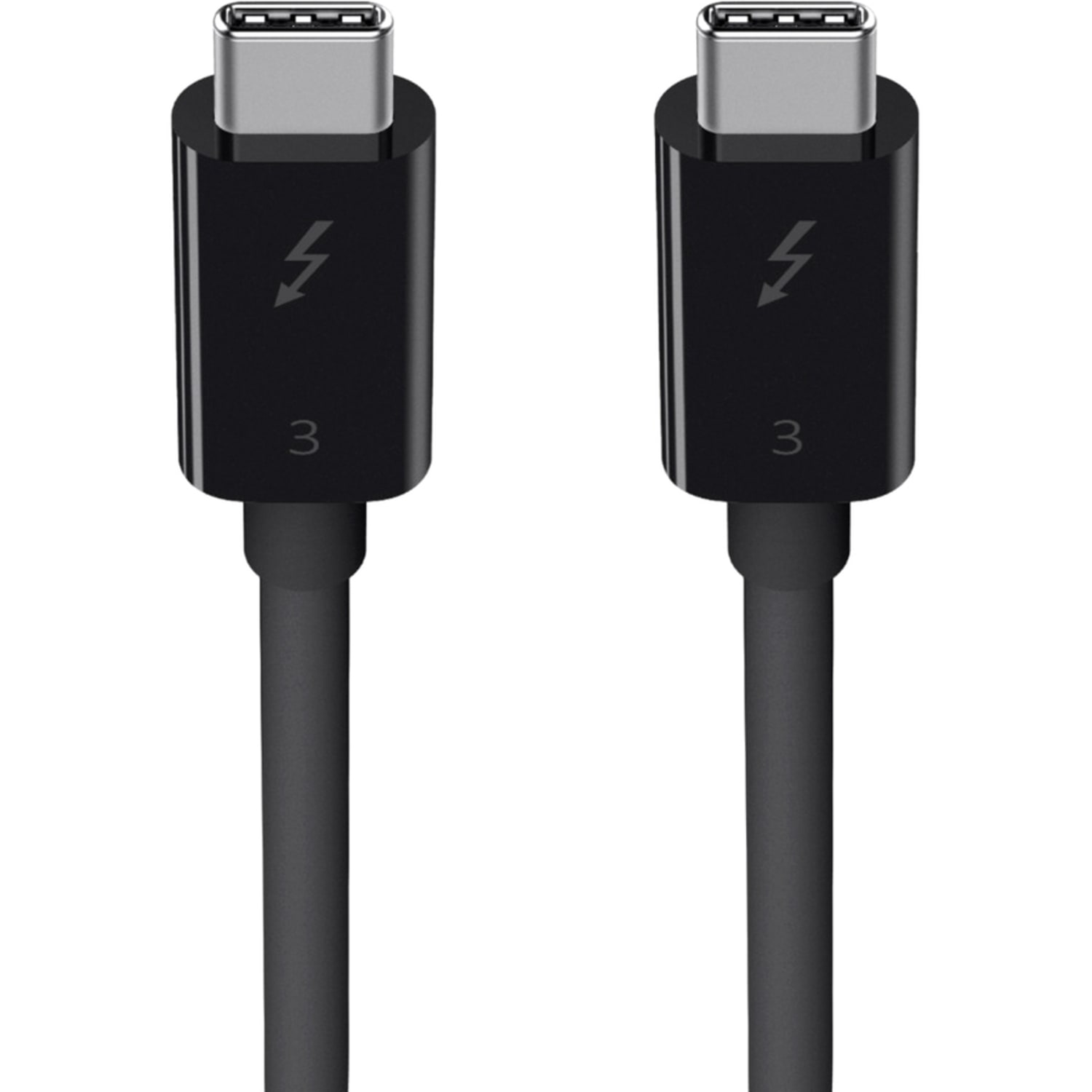 Belkin Thunderbolt 3 Cable (USB-C to USB-C) (100W) (1.6ft/0.5m) - First End: 1 x USB Type C Male Thunderbolt 3 - Second End: 1 x USB Type C Male Thunderbolt 3 - 40 Gbit/s - Black - Image 3
