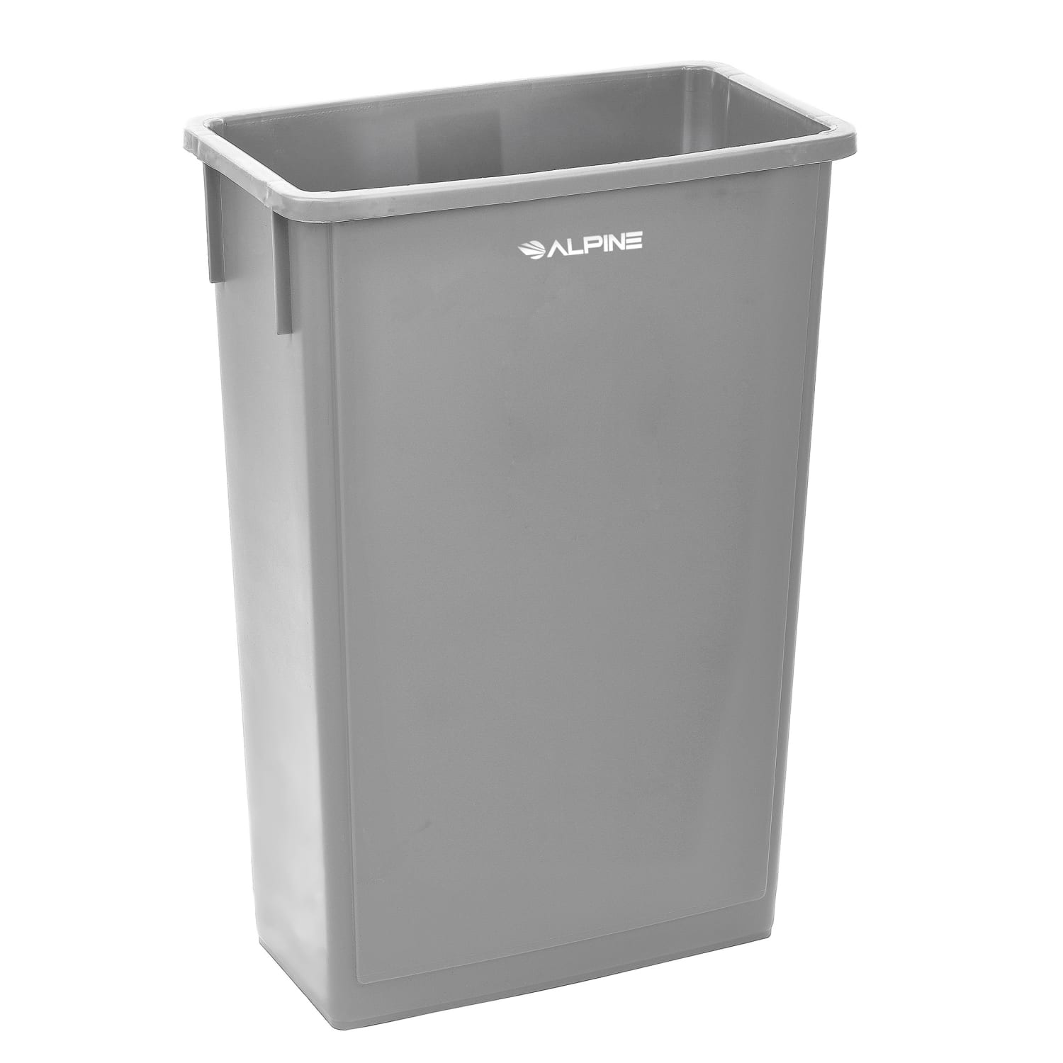 Alpine Industries Waste Basket Commercial Trash Cans, 23 Gallons, Gray, Pack Of 3 Cans - Image 3