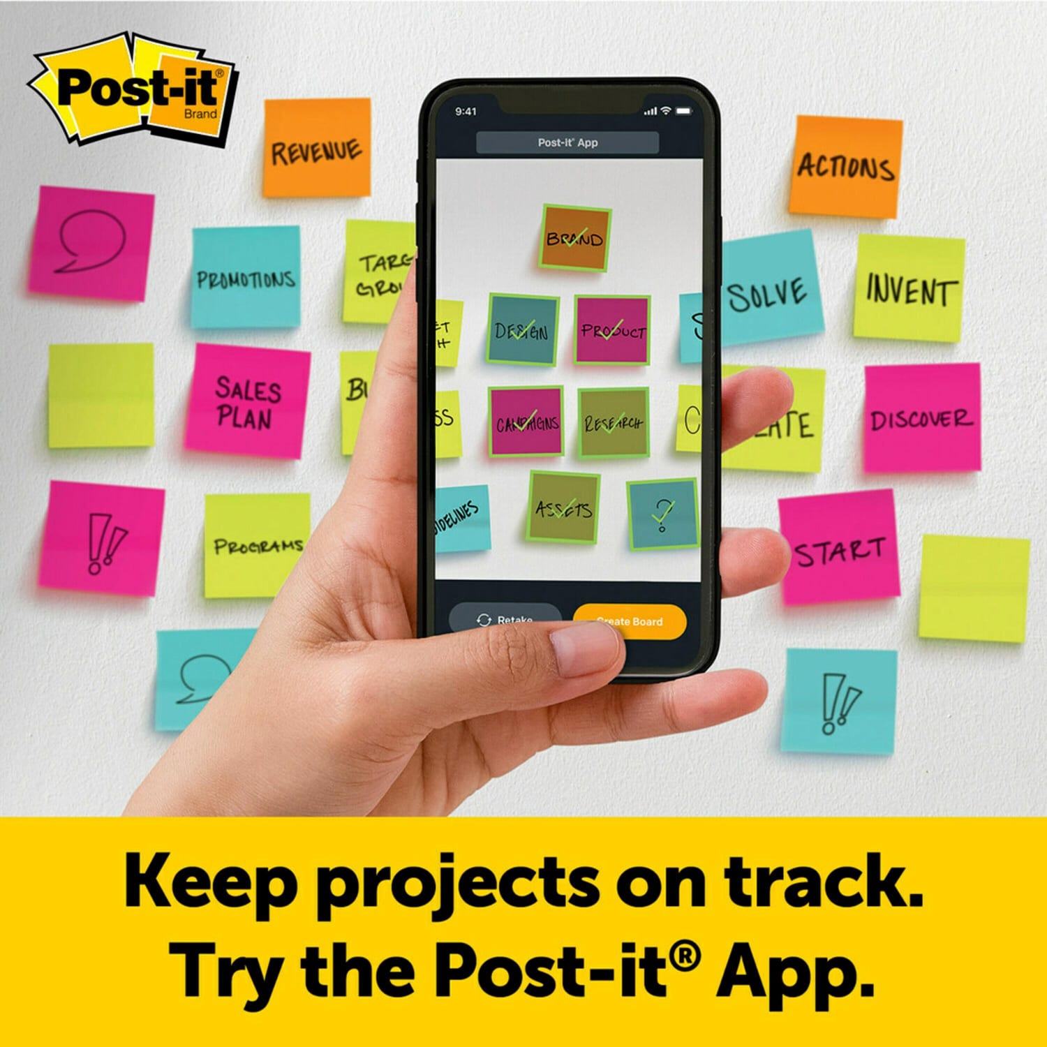 Post-it Self Stick Wall Pad, 20 in x 23 in, 1 Pad, 20 Sheets/Pad, Primary Ruled, Great for Virtual Teachers and Students, White - Image 6