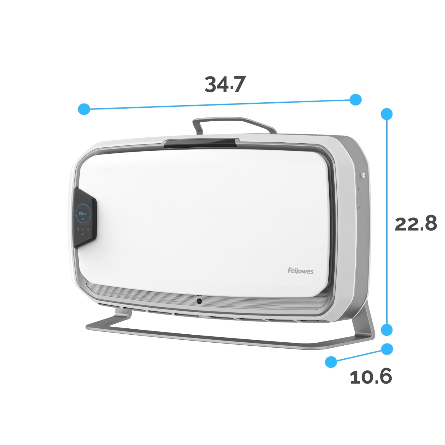 Fellowes Array Stand AS2 Air Purifier, 3,000 Sq. Ft. Coverage, 22-3/4inH x 10-11/16inW x 34-13/16inD, White/Silver - Image 5