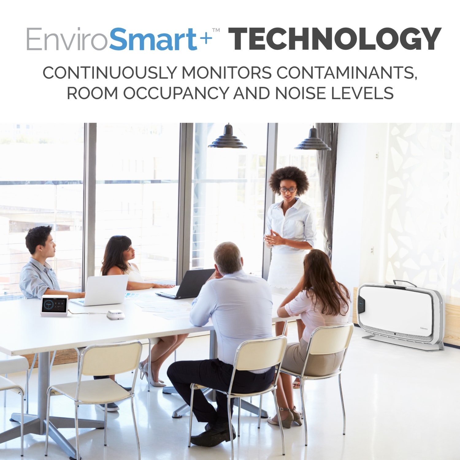 Fellowes Array Stand AS2 Air Purifier, 3,000 Sq. Ft. Coverage, 22-3/4inH x 10-11/16inW x 34-13/16inD, White/Silver - Image 6