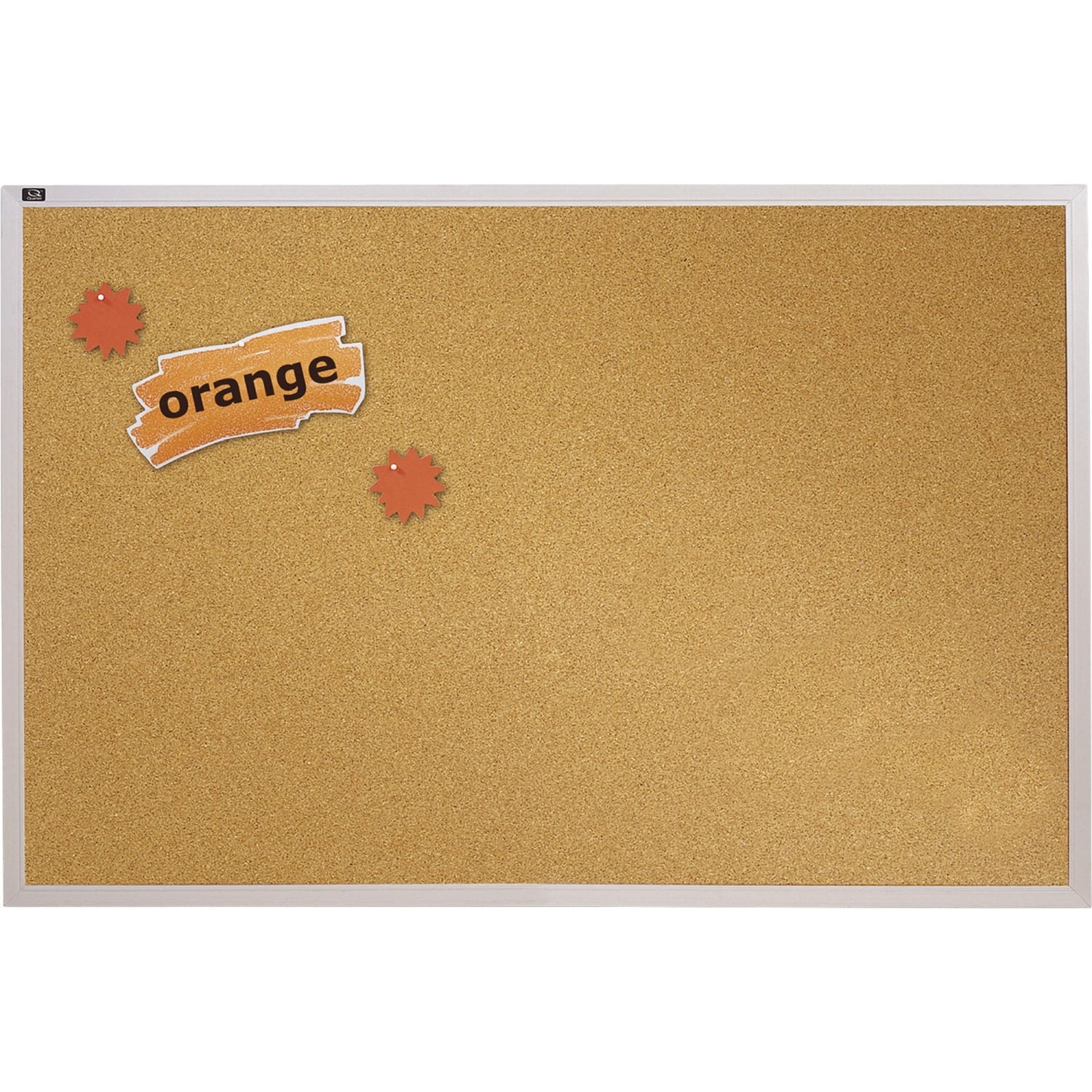 Quartet Education Cork Bulletin Board, 72in x 48in, Aluminum Frame With Silver Finish - Image 3