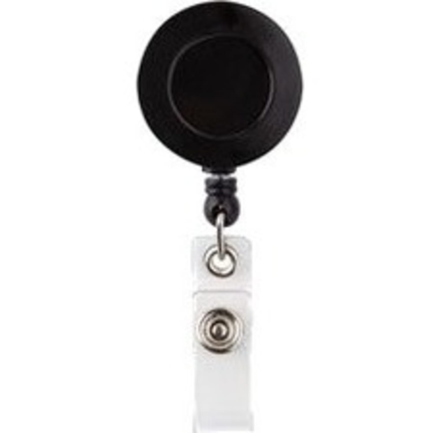 Office Depot Brand Retracting ID Card Reels, Black, Pack Of 12 - Image 4