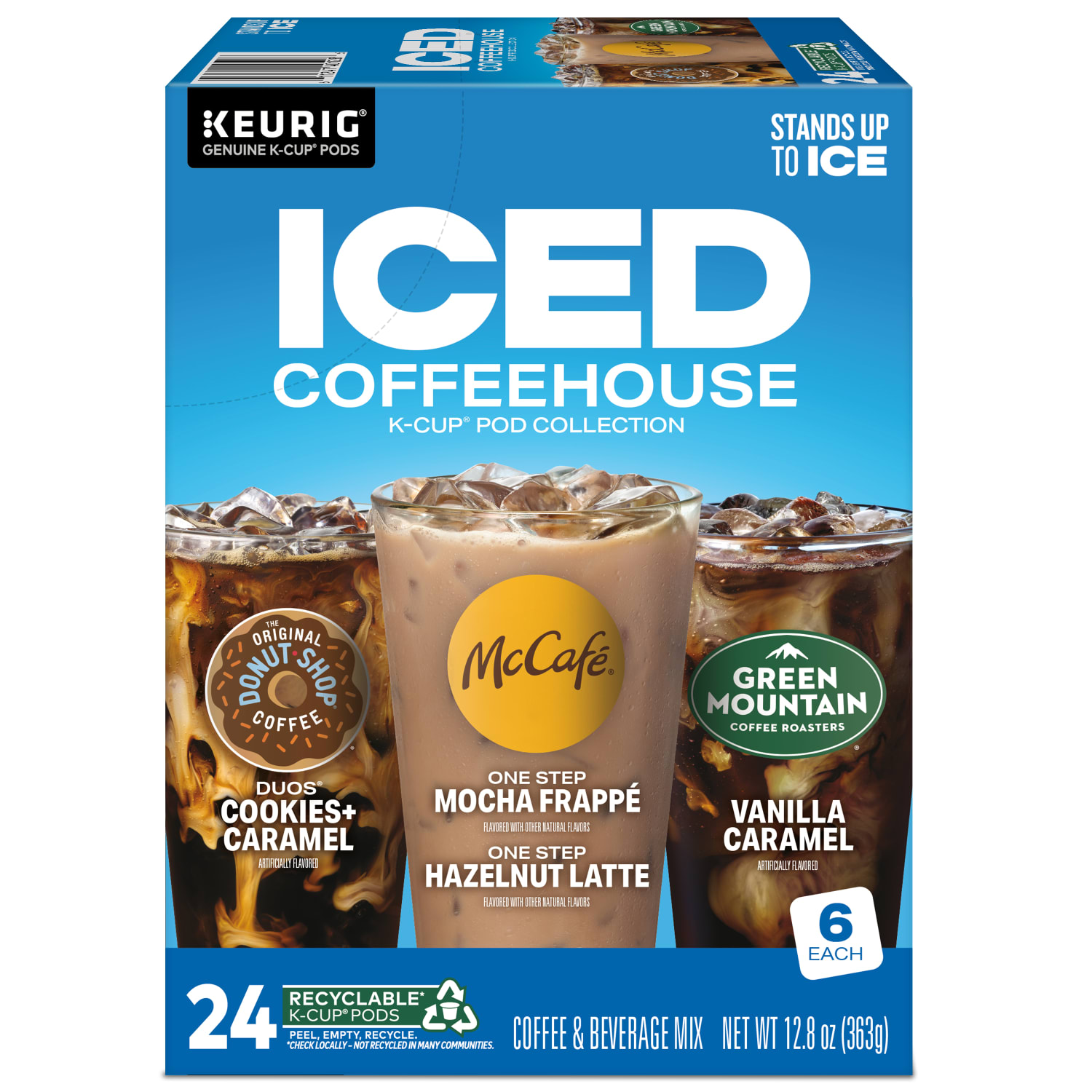 Keurig ICED Coffeehouse K-Cup Pod Collection Variety Pack, Box Of 24 Pods - Image 3