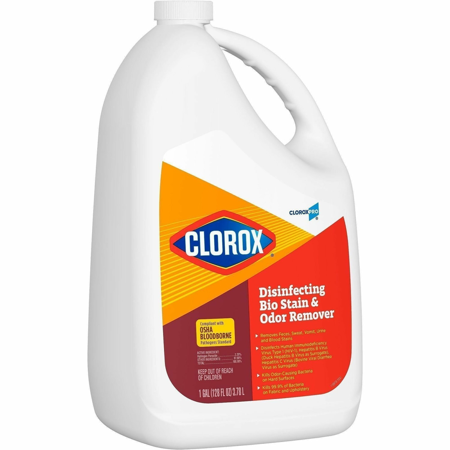 CloroxPro Disinfecting Bio Stain & Odor Remover Refill - 128 fl oz (4 quart) - Bleach-free, Deodorize - Translucent - 4 / Carton - Image 3