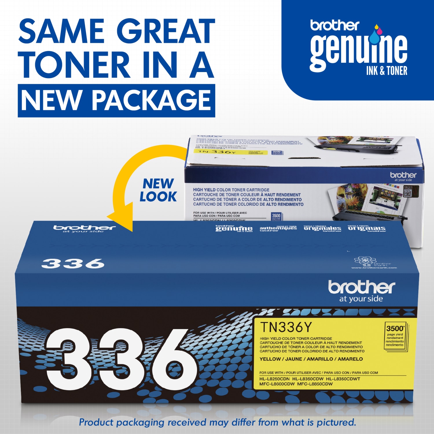 Brother TN-336 Yellow High Yield Toner Cartridge, TN-336Y - Image 4