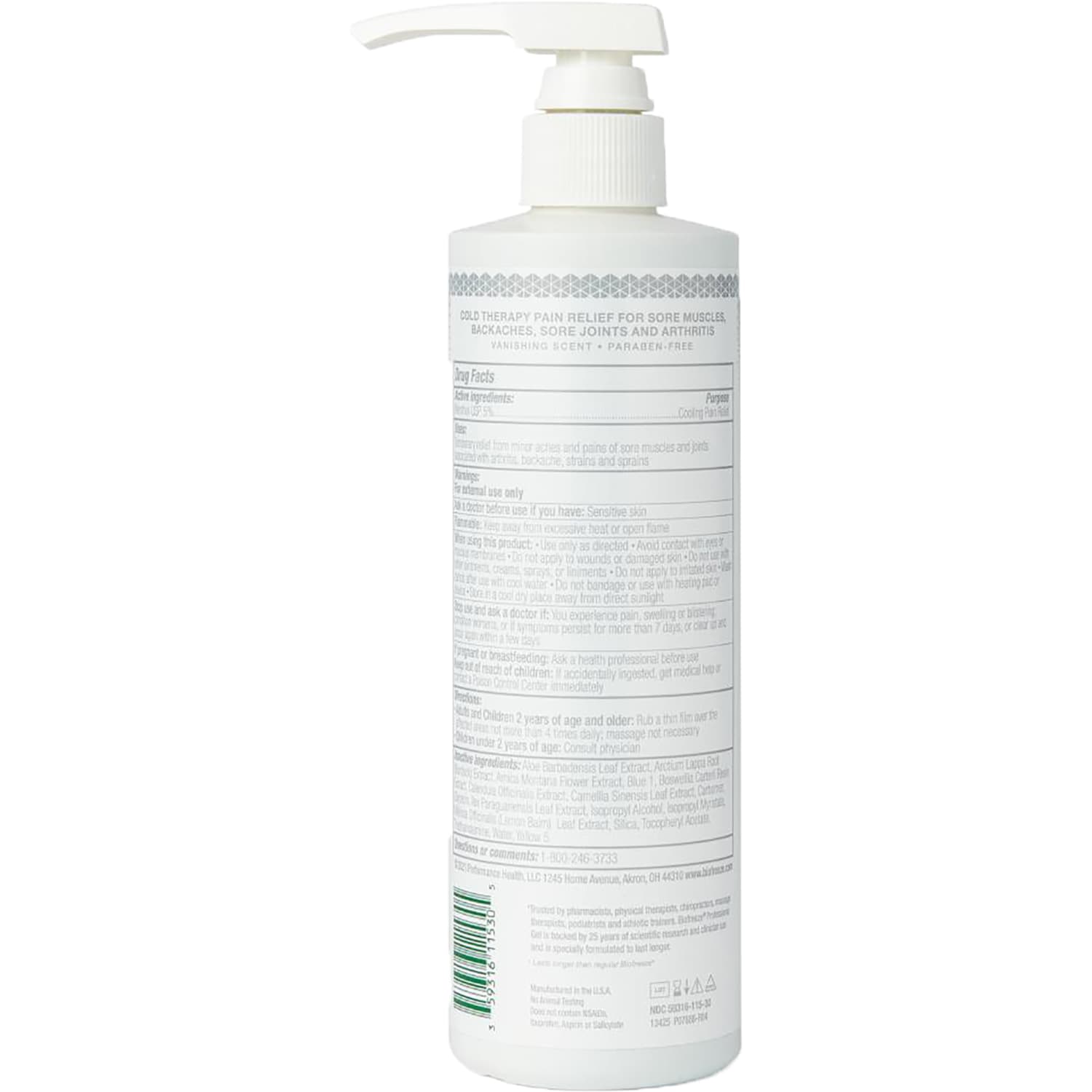 Biofreeze Professional Cold-Therapy Pain Relief Gel, 16 Oz, Case of 24 Bottles - Image 3